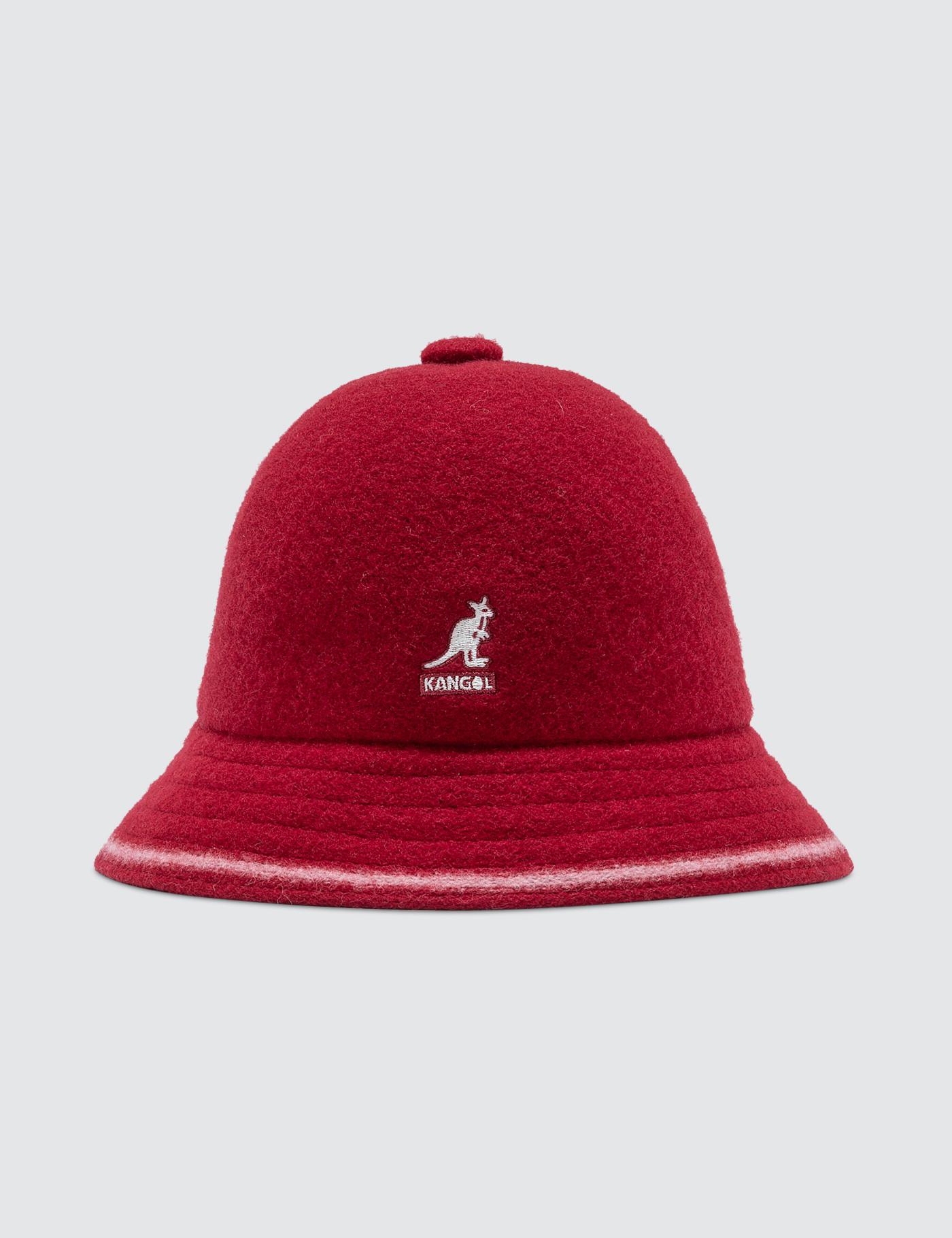 red kangol hat