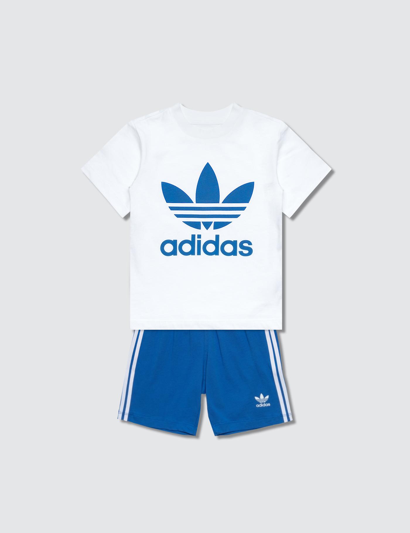 adidas shorts and top set