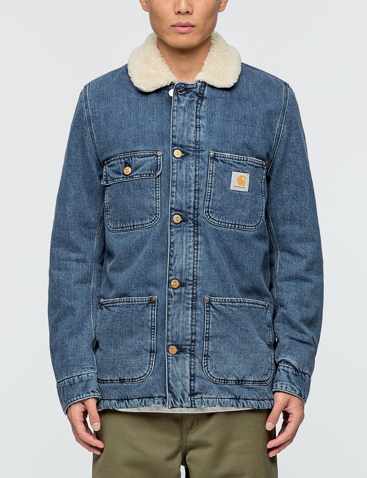 carhartt michigan coat denim