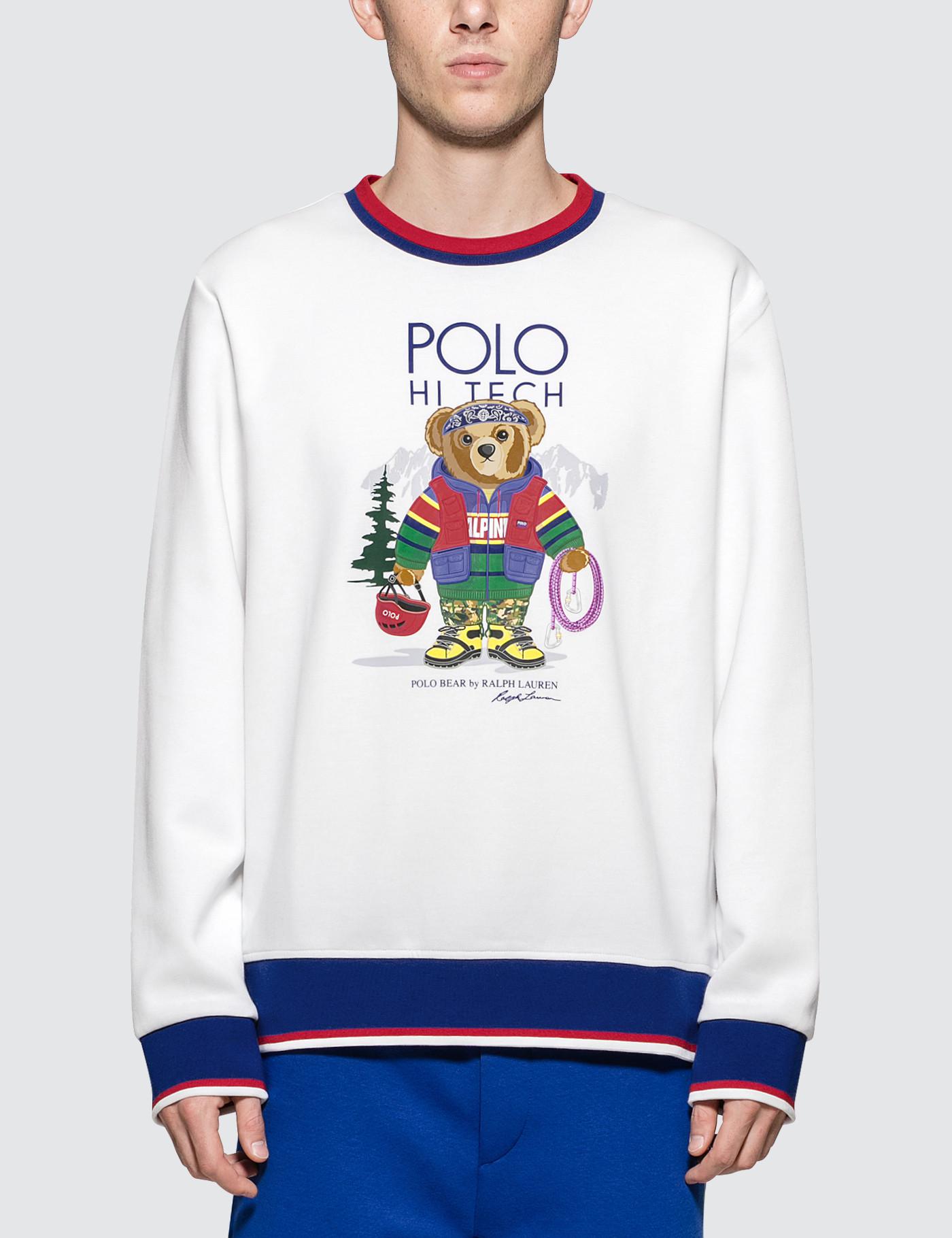 polo ralph lauren men's hi tech bear sweatshirt