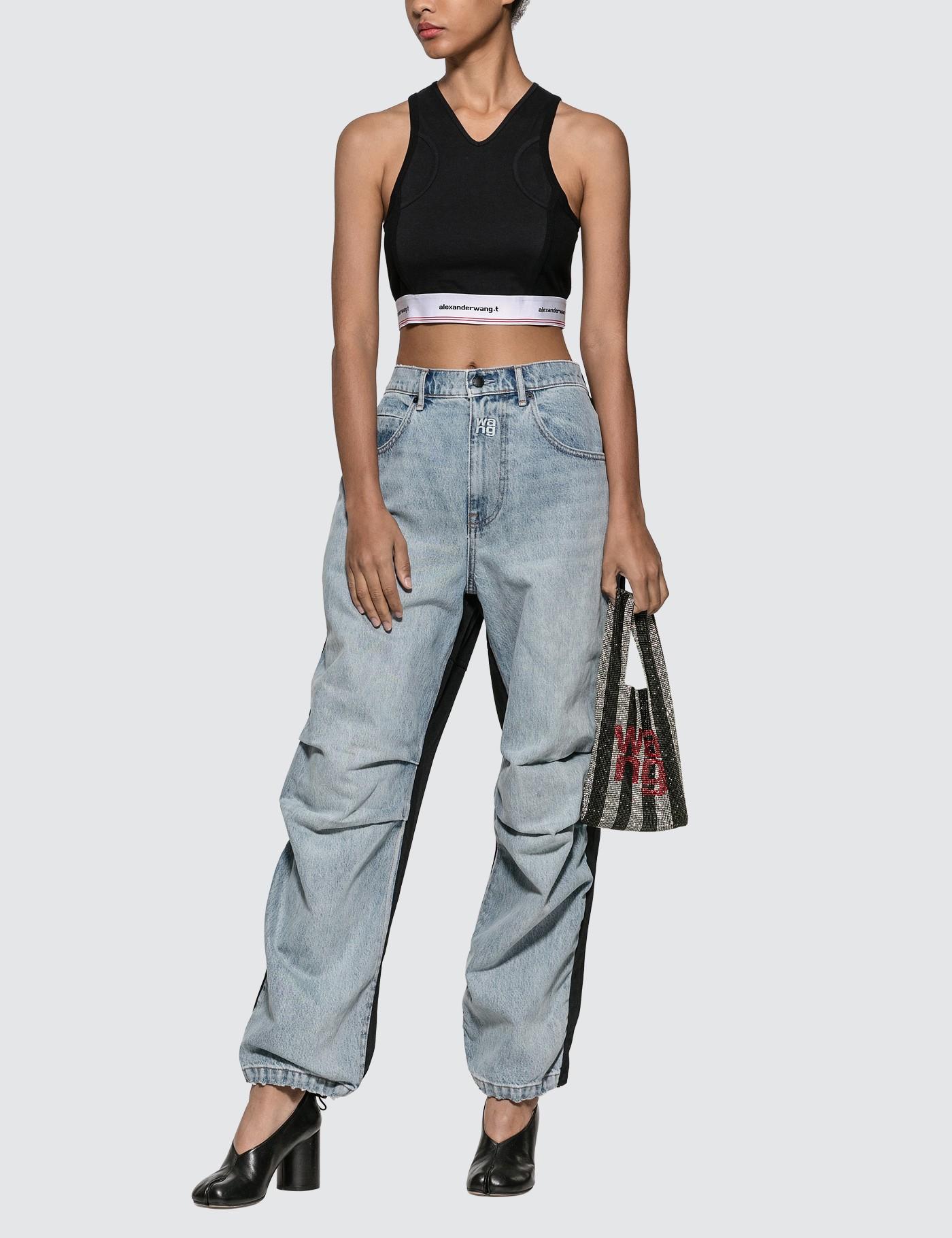 alexander wang pack mix hybrid cargo jean