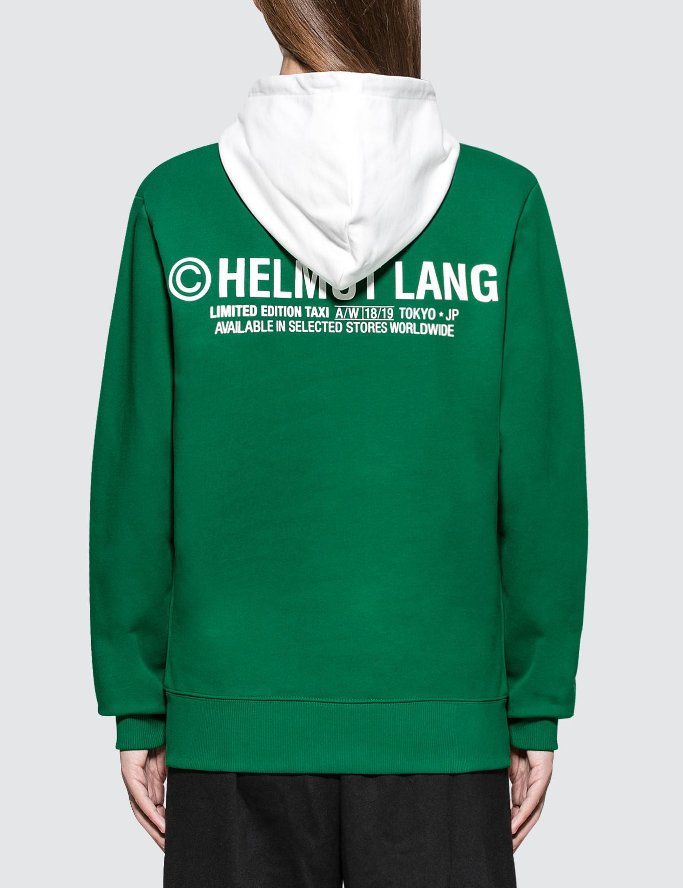 green helmut lang hoodie