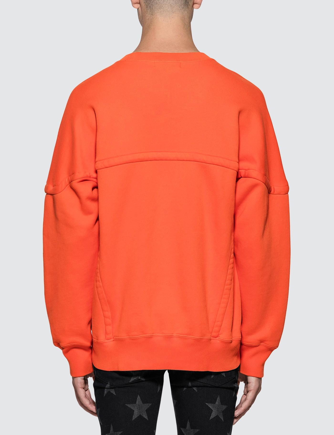 Ambush Cotton Wide Piping Sweatshirt in Orange for Men - Lyst