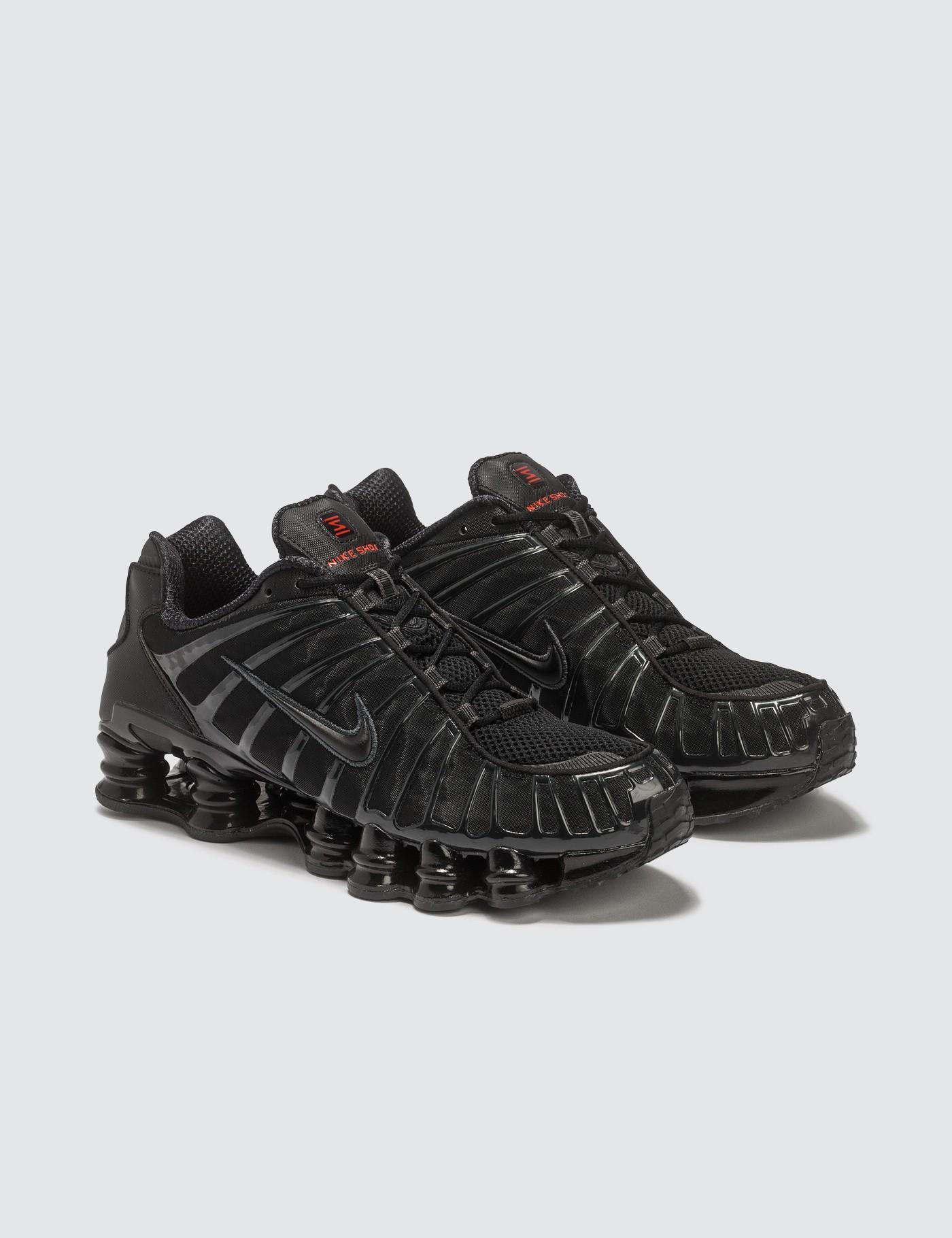 nike shox tl mens black