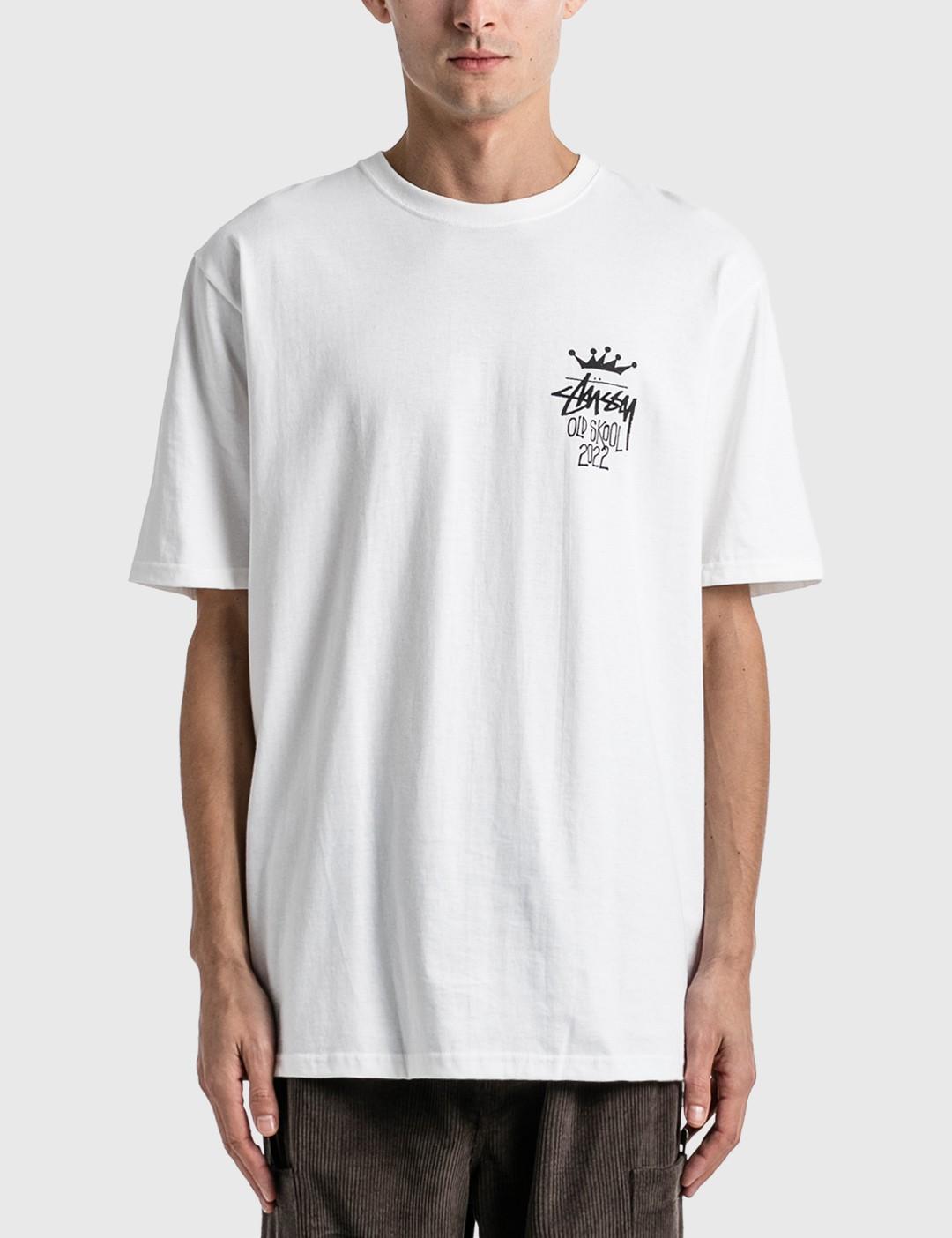 Stussy Old Skool 22 T-shirt in White for Men | Lyst