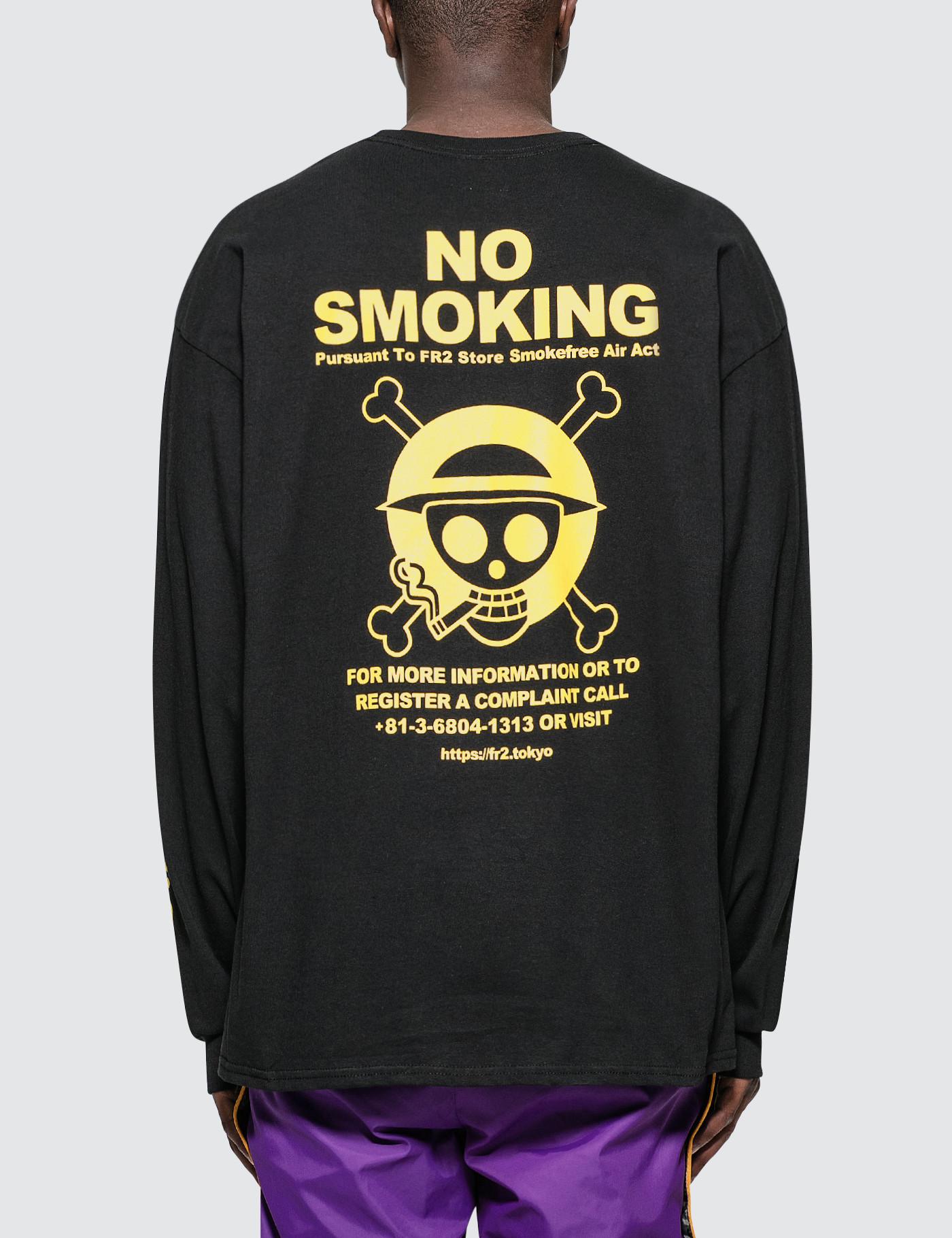 Fr2 One Piece X Smoking Kills L S T Shirt In Black For Men Lyst