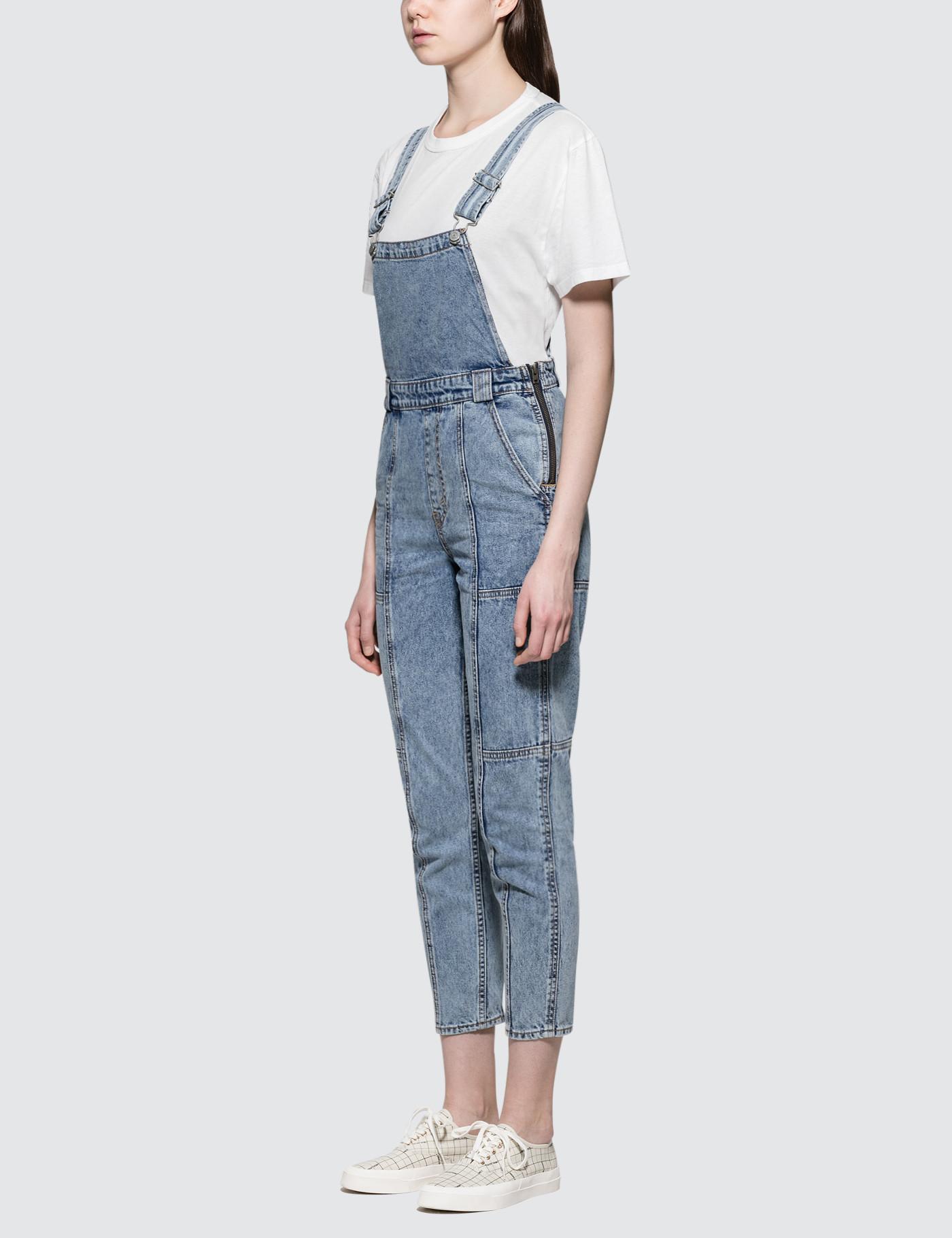 Levi's Cotton Utility Mom Overall in Blue - Lyst
