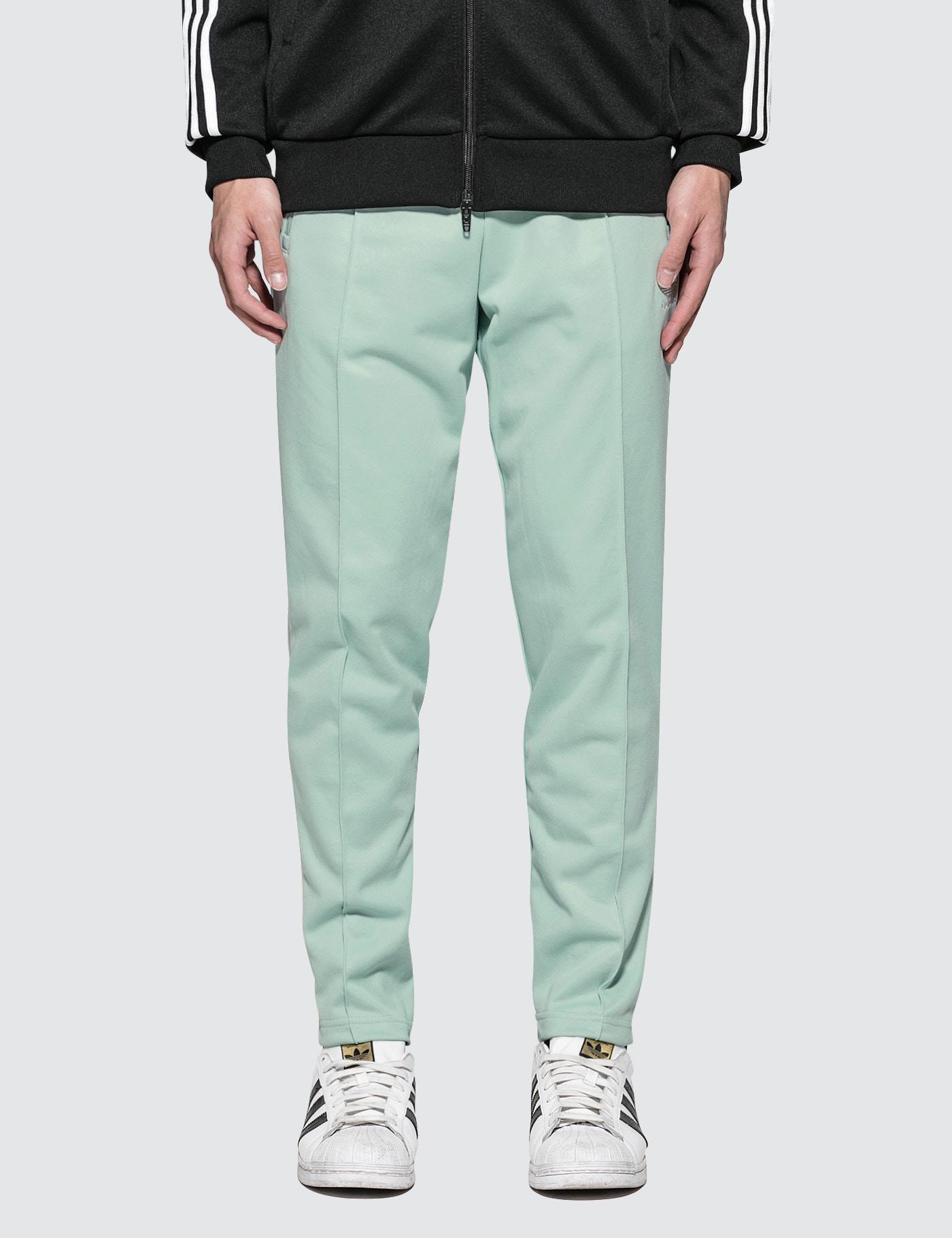 adidas beckenbauer track pants green