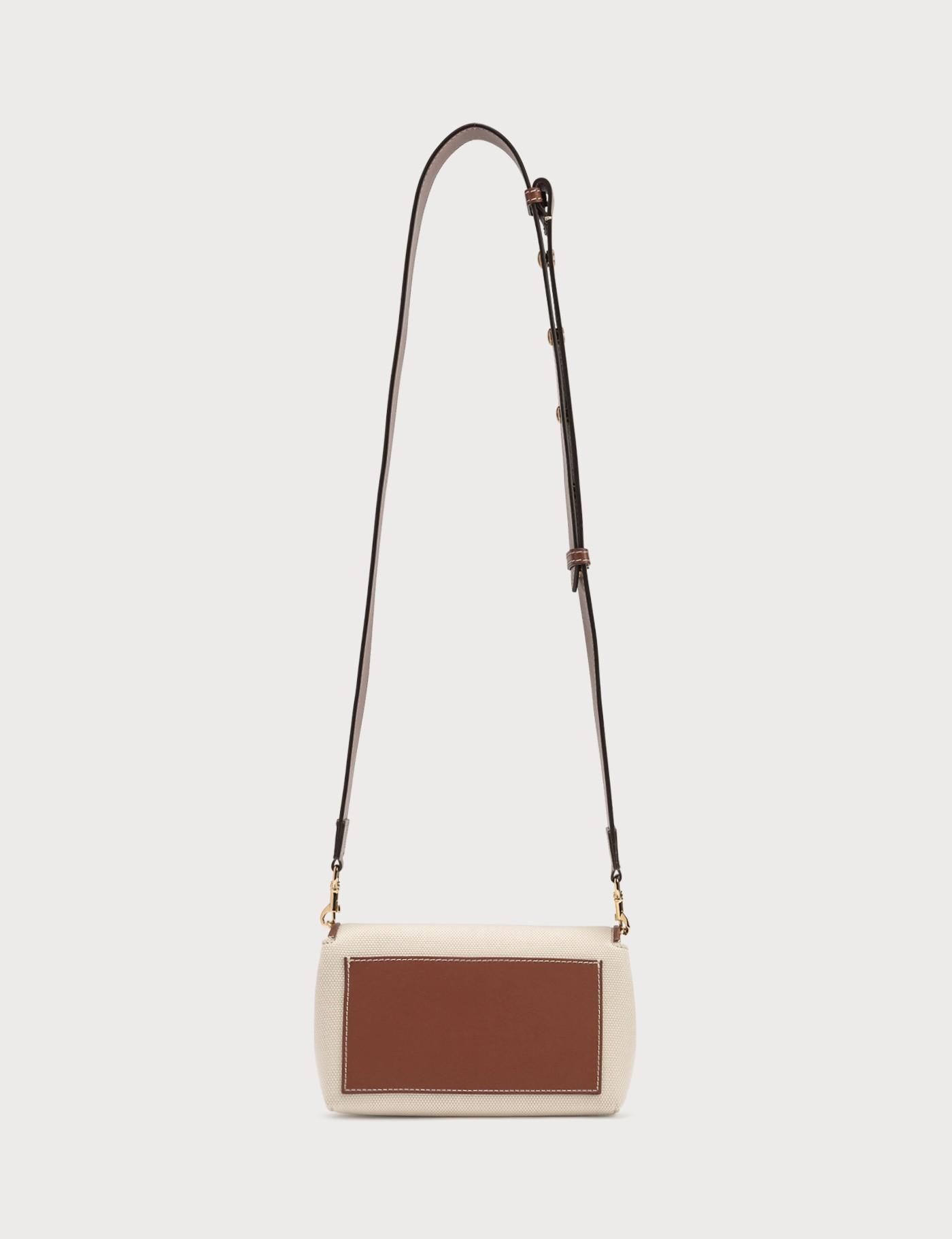 small horseferry print cotton canvas crossbody bag