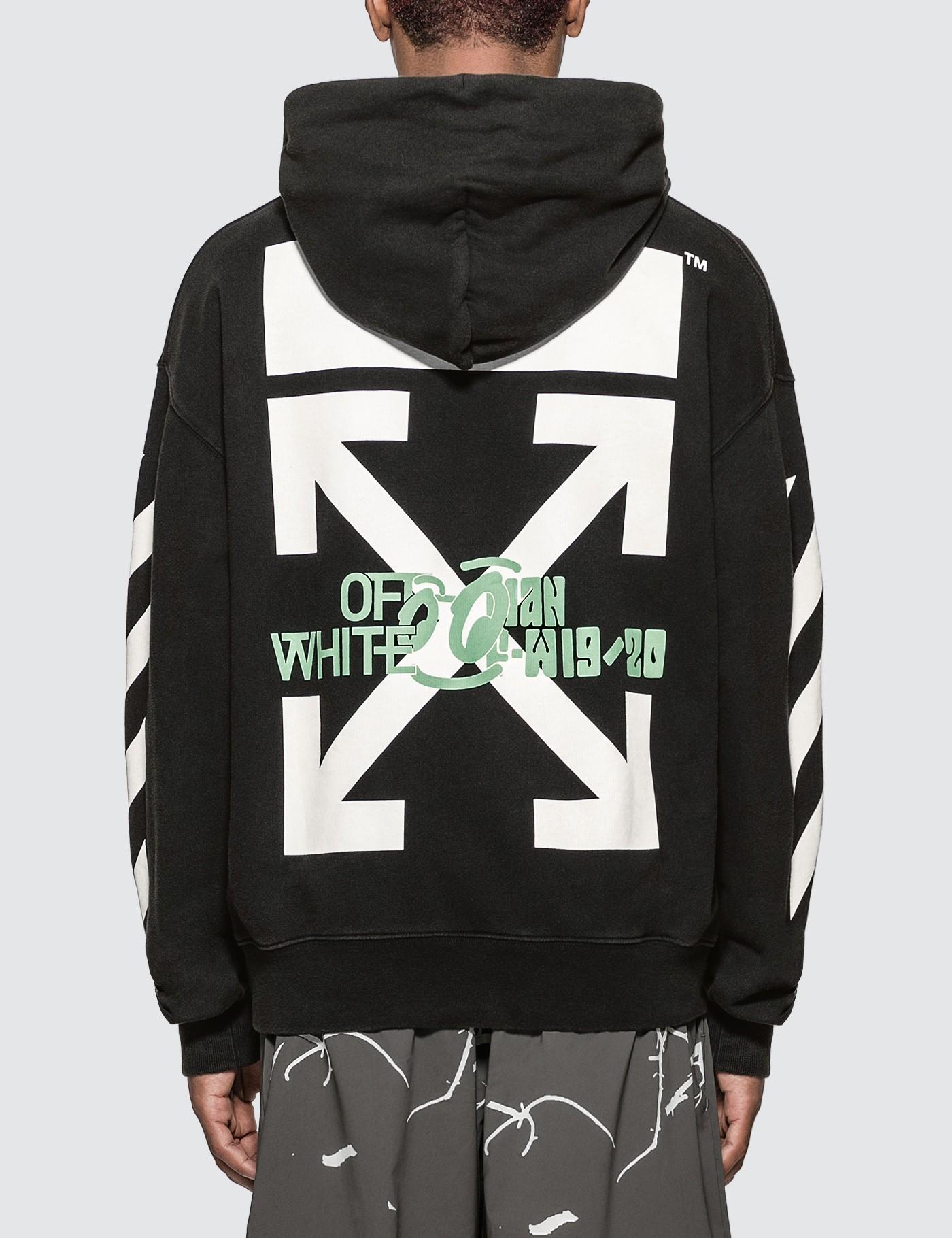 Off-White c/o Virgil Abloh Cotton Black And Multicolor Waterfall Hoodie for  Men - Lyst