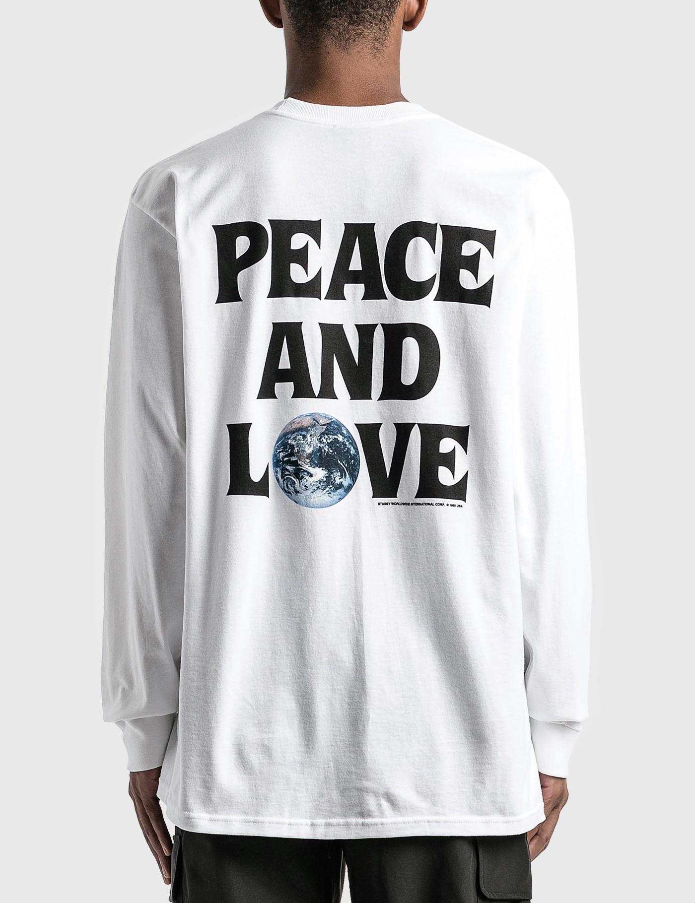 stussy peace and love hoodie