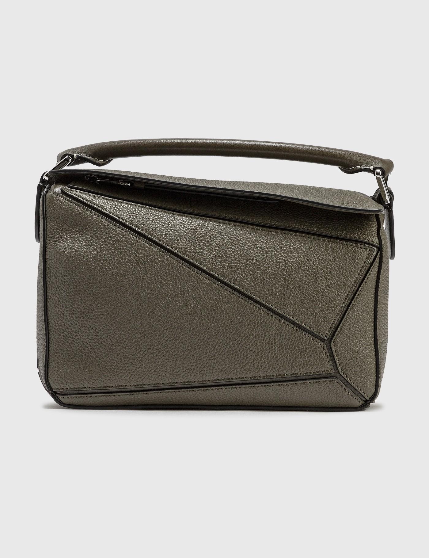 Loewe Leather Small Puzzle Bag in Grey (Gray) - Lyst