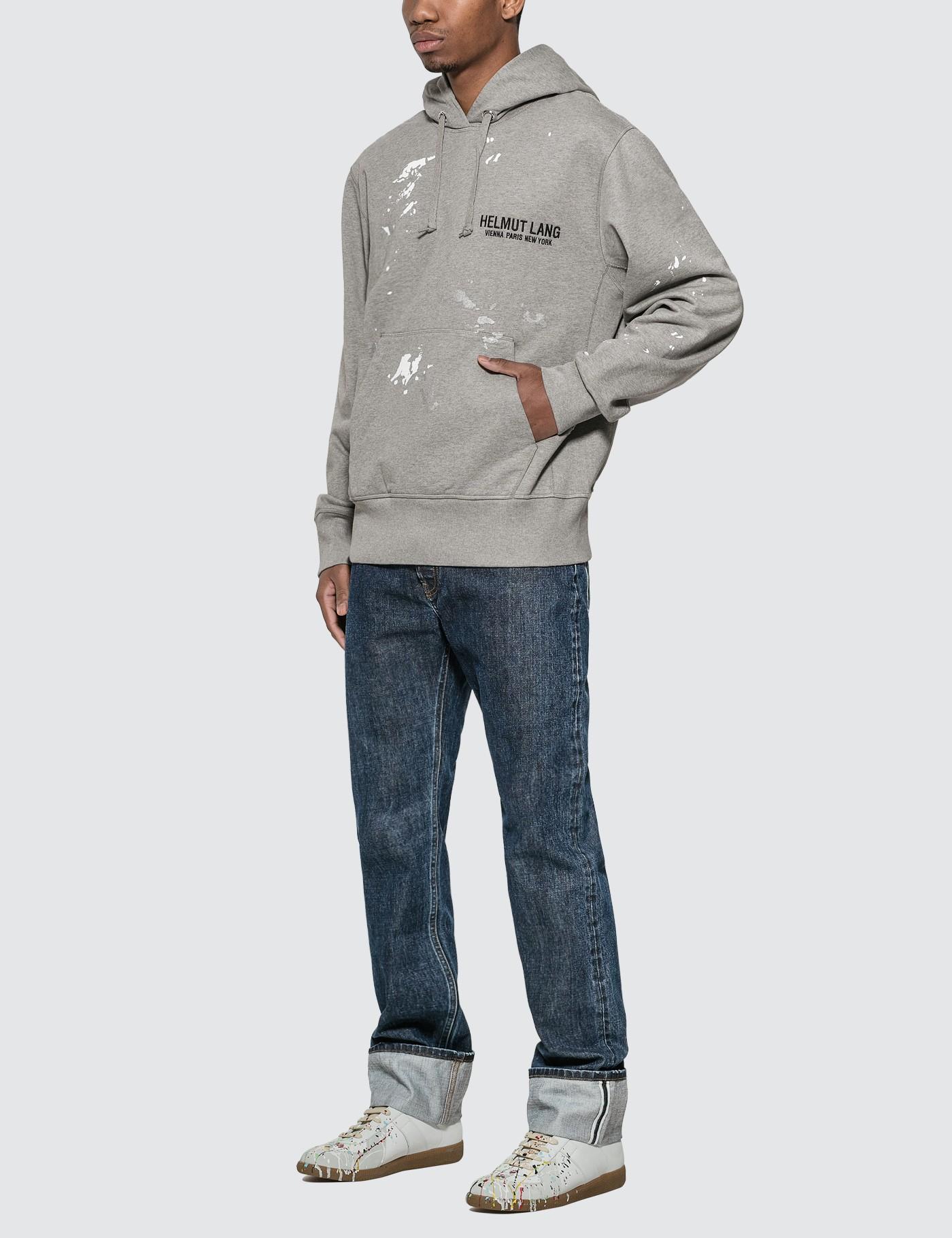 grey helmut lang hoodie