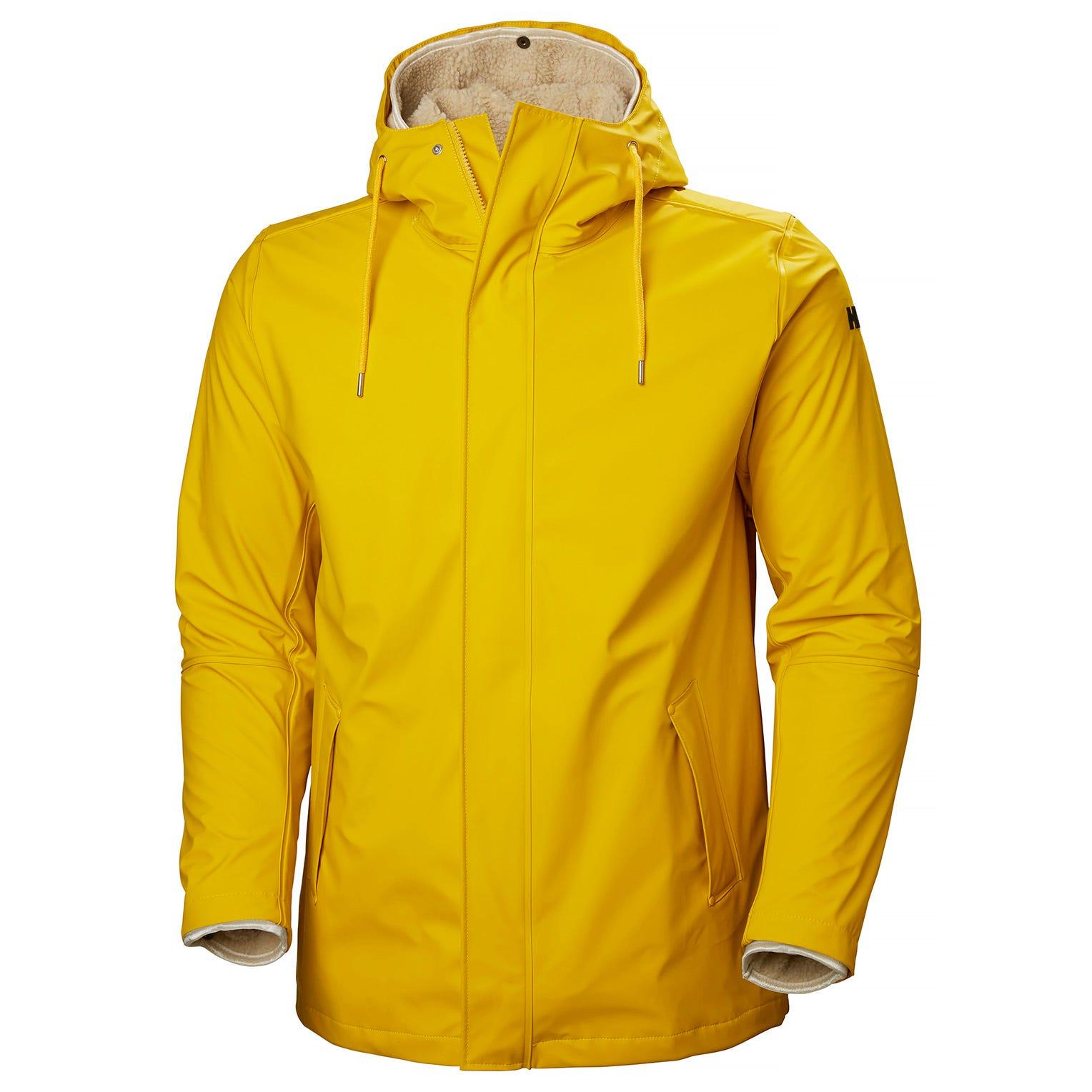 Helly Hansen Fleece Moss Insulated Rain Coat in Yellow for Men - Lyst
