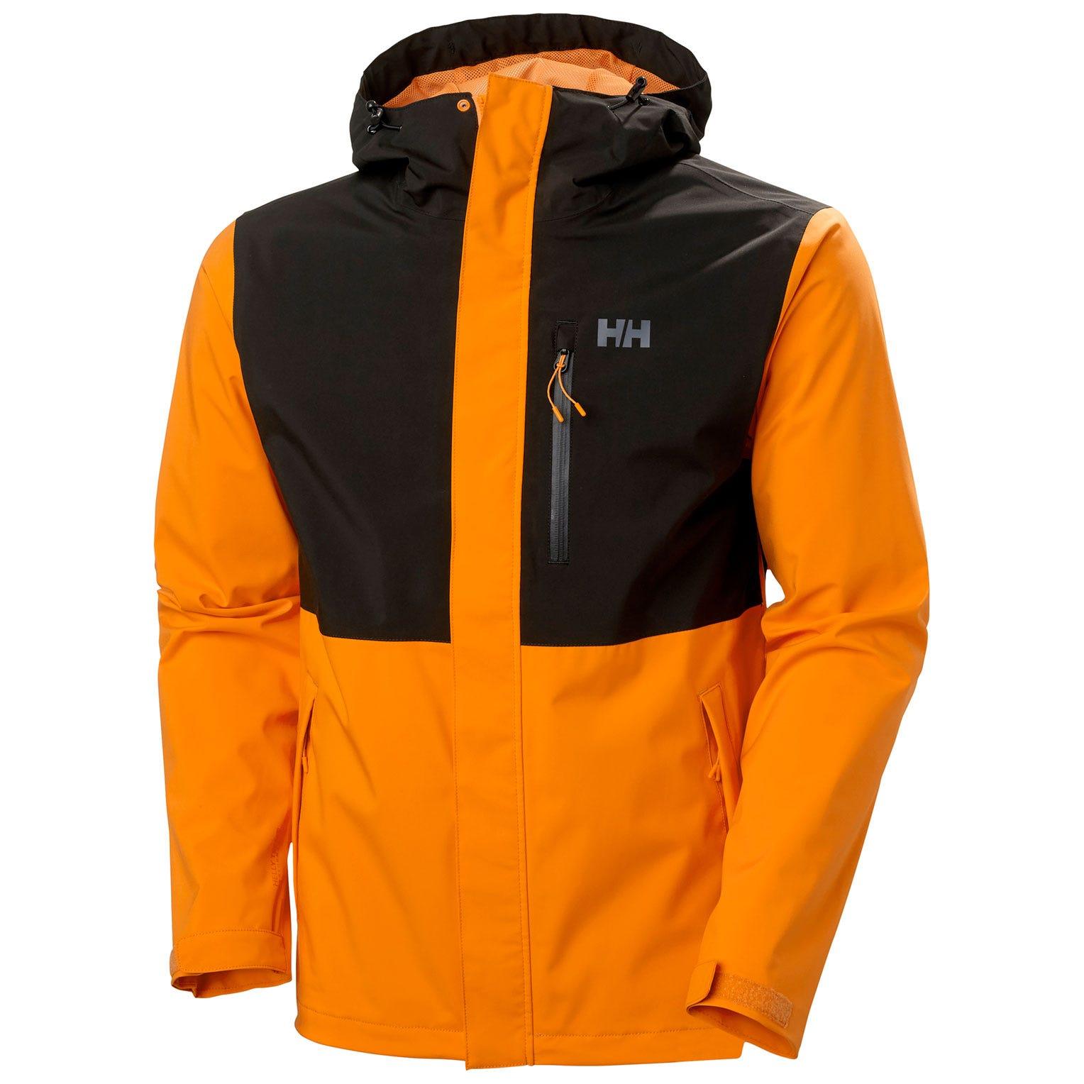 Helly Hansen Men's Juell Storm Waterproof Jacket Mens Rain in Orange