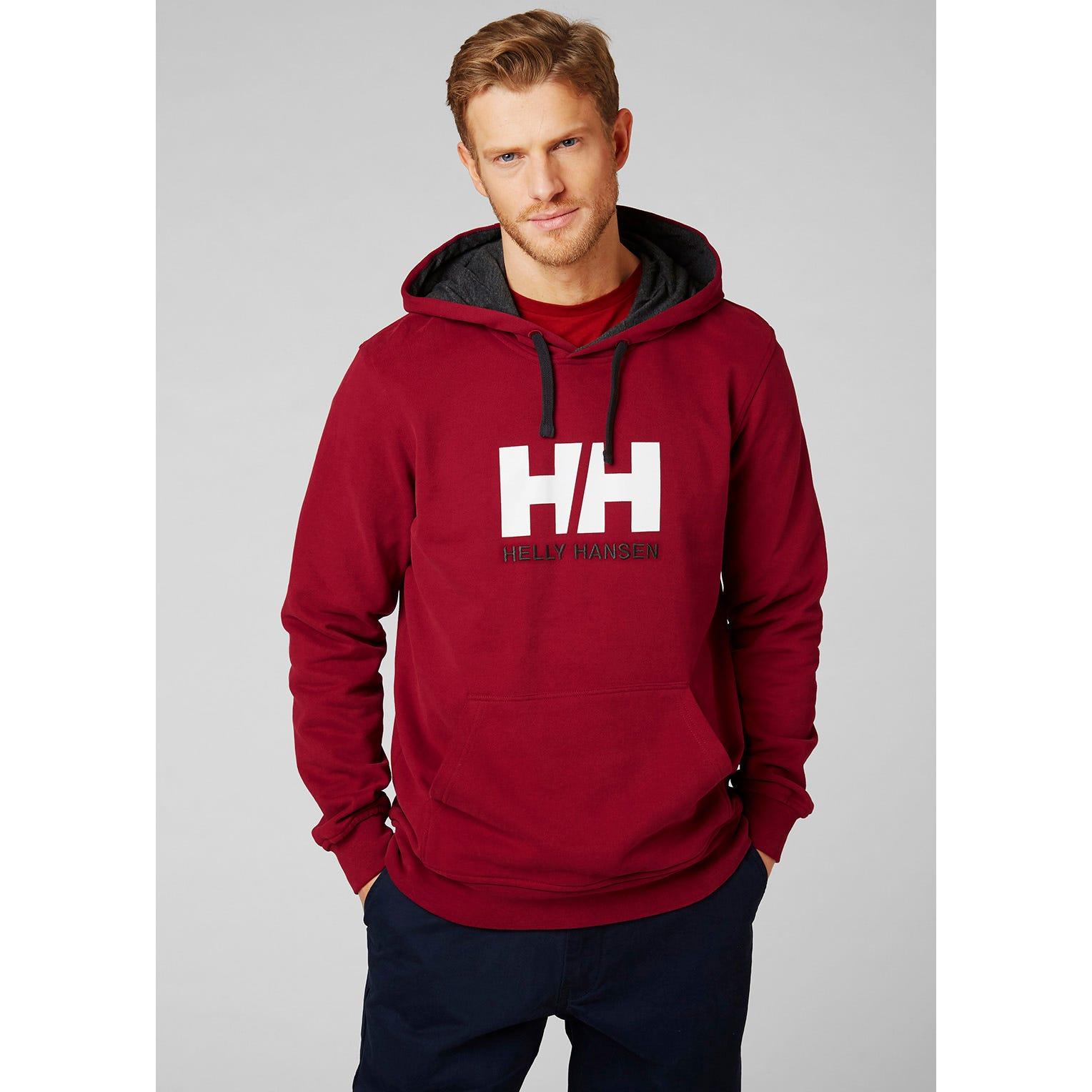 Helly Hansen Cotton Hh Logo Hoodie in Oxblood Yellow (Red) for Men Lyst