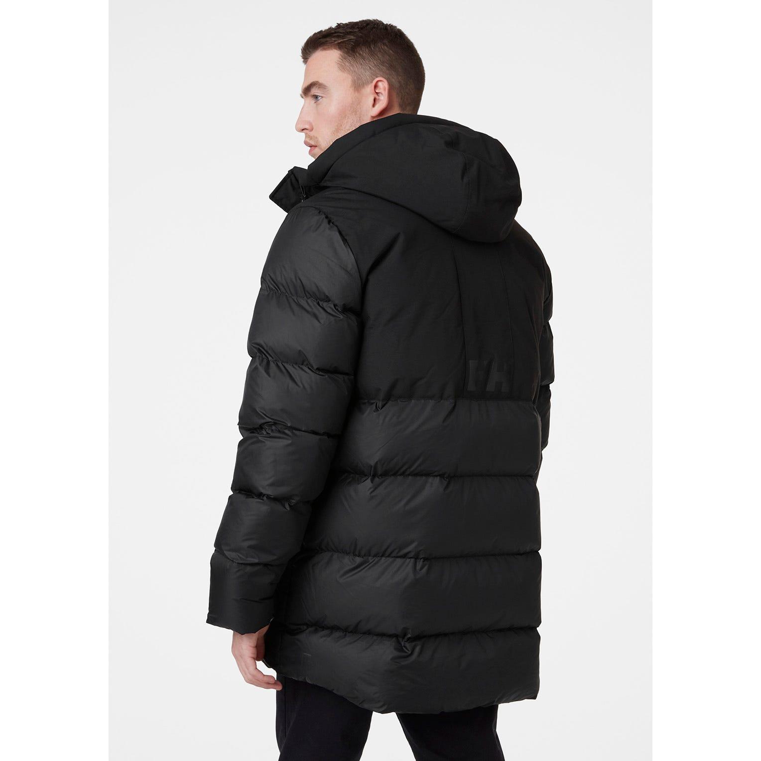 long puffy black jacket