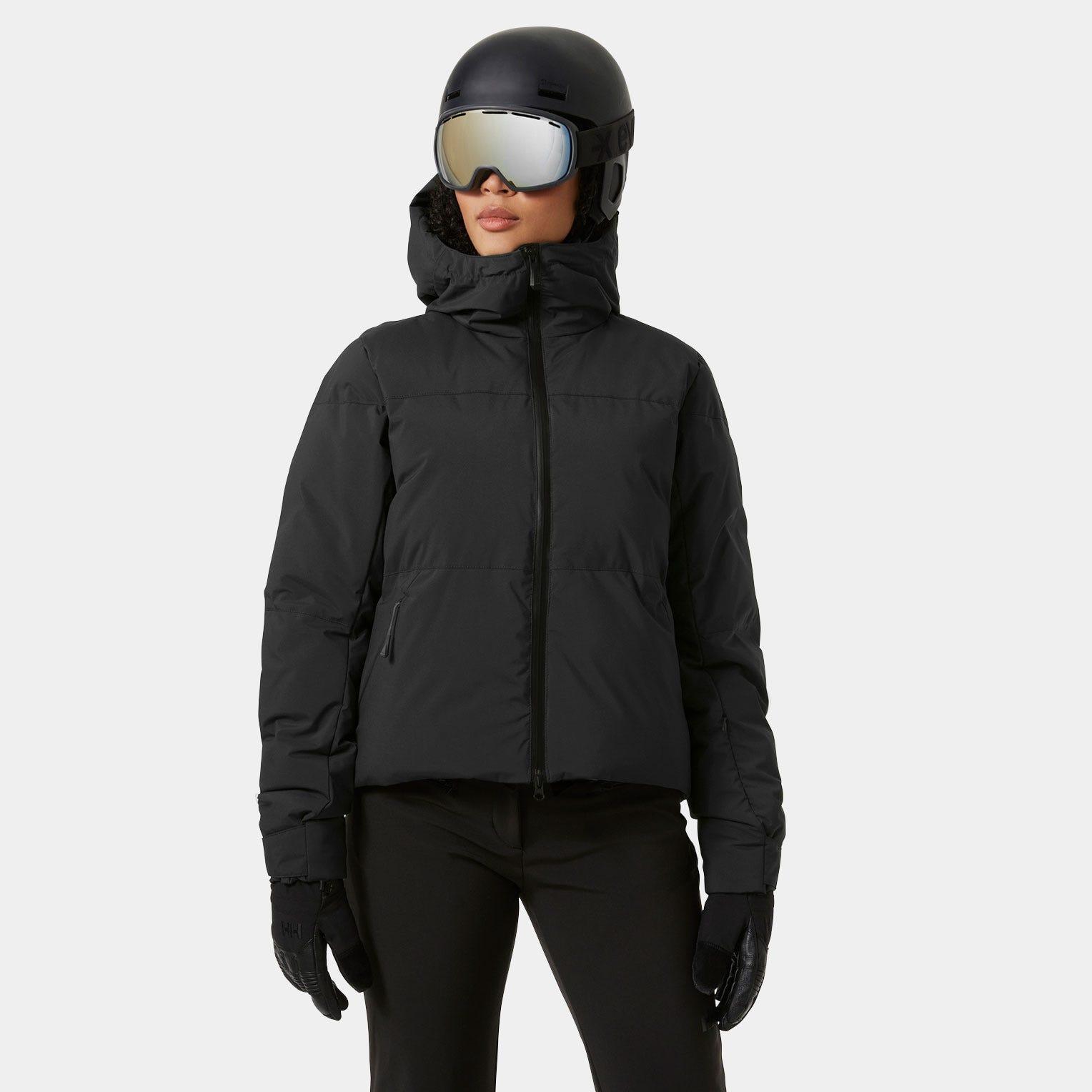 Helly Hansen Nora Short Puffy Ski Jacket in Black | Lyst