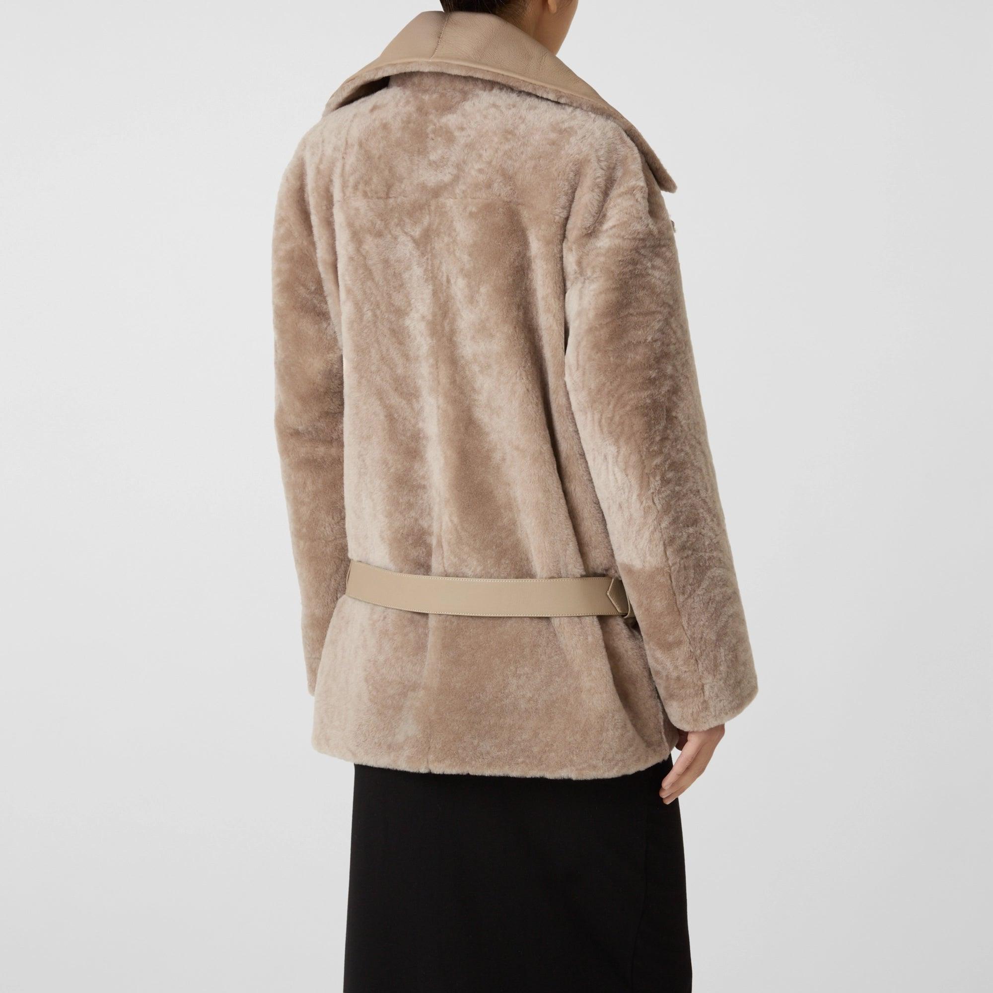 Henry Beguelin Reversible Aviator Shearling Jacket in Natural Lyst