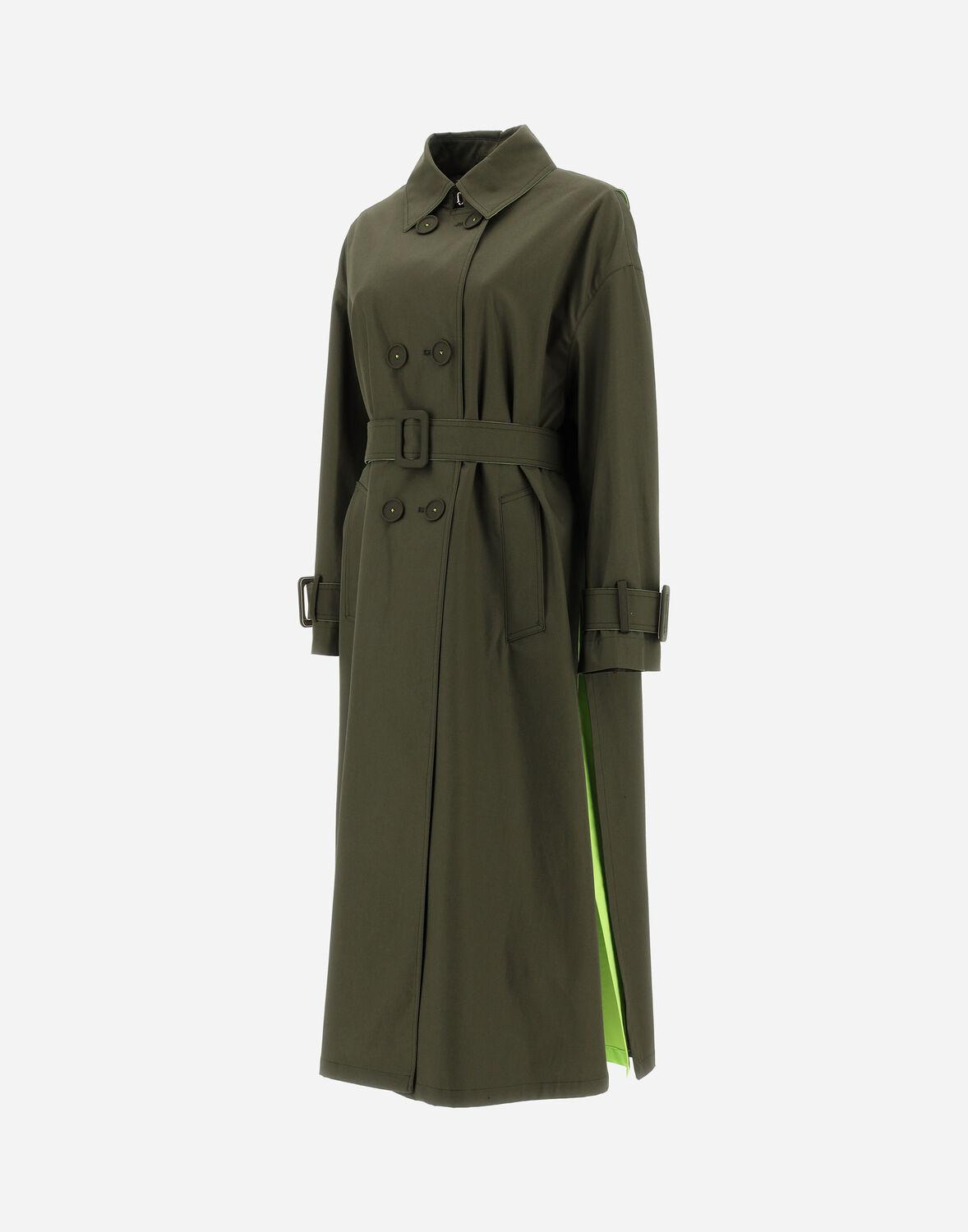 Herno Trench Coat In Delon & Plaster in Green | Lyst