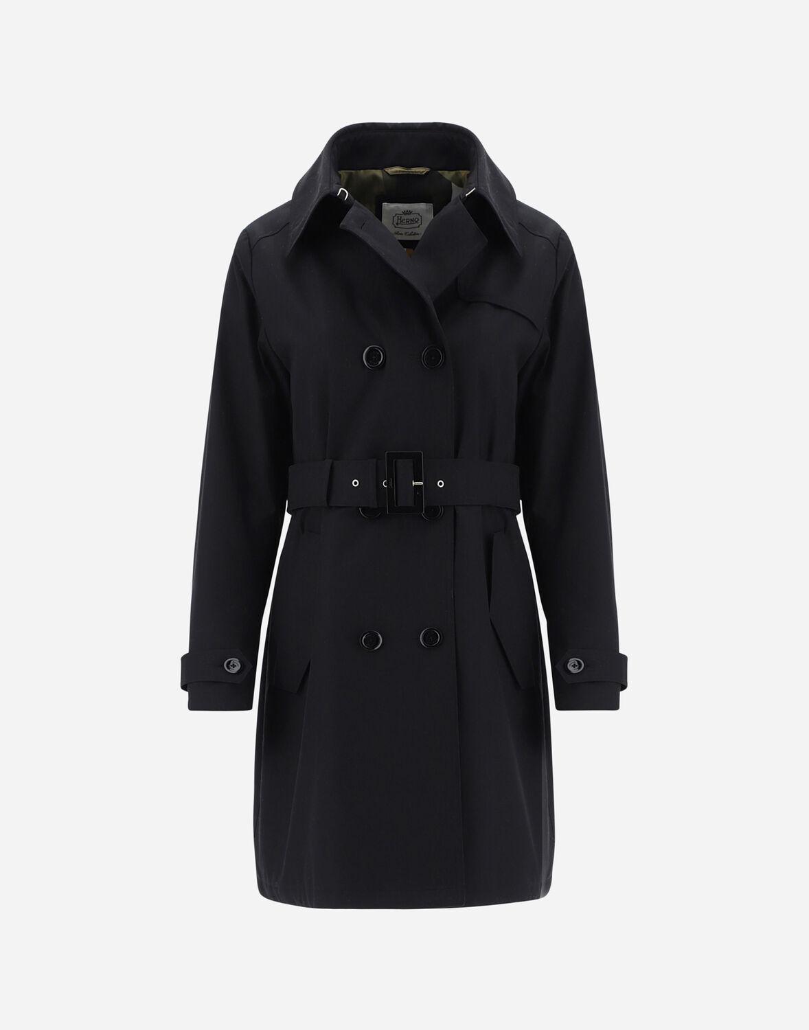 Herno Delon Double-breasted Trench Coat in Black | Lyst