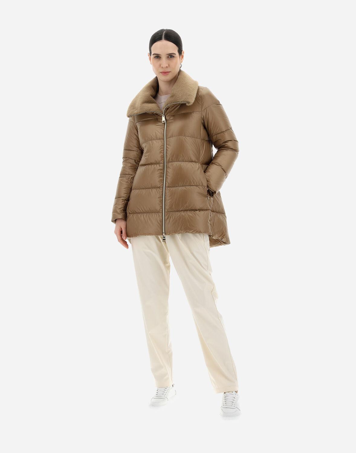 Herno Oversized Ultralight Nylon And Lady Jacket in Natural | Lyst UK