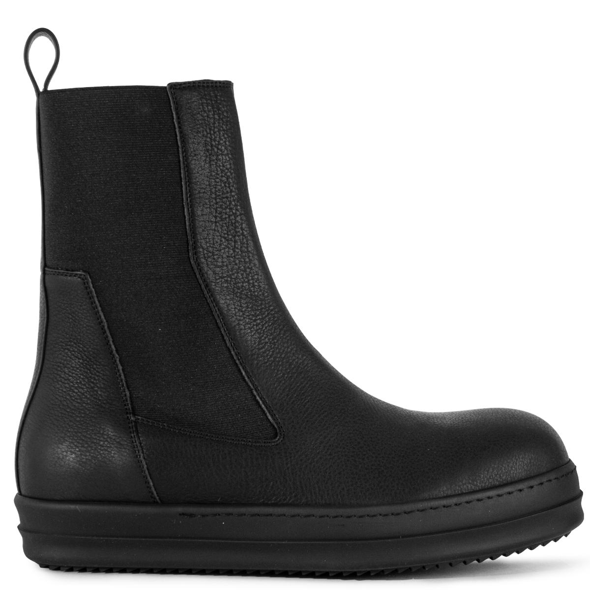 Rick Owens Leather Bozo Boots in Black/Black (Black) for Men - Save 7% ...