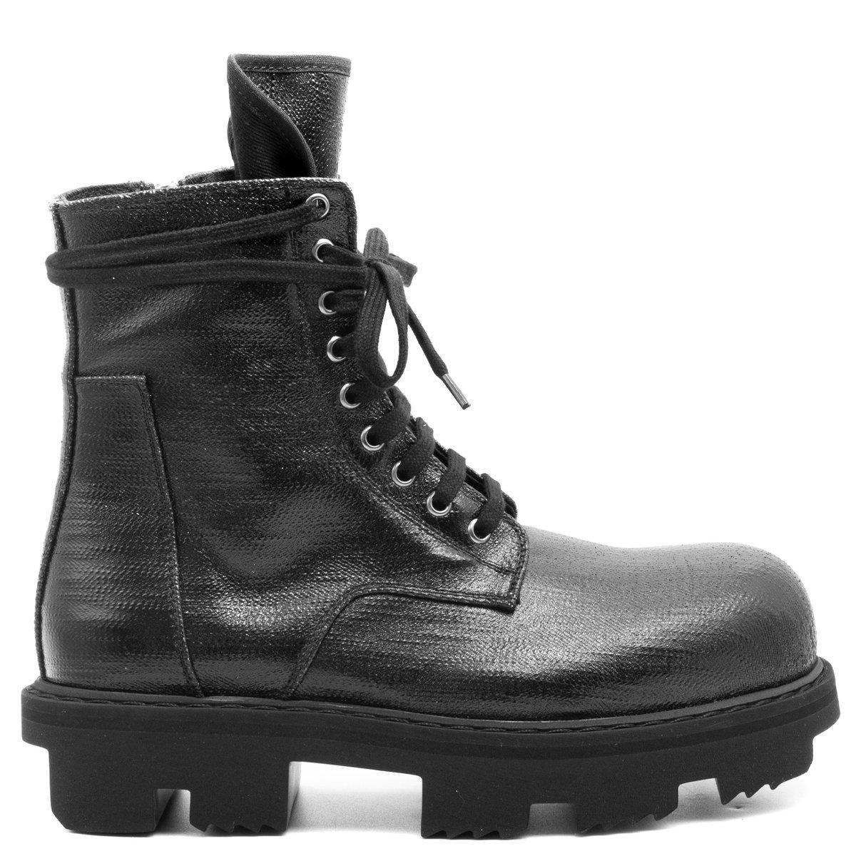 Rick Owens DRKSHDW Army Megatooth Boots in Black for Men | Lyst