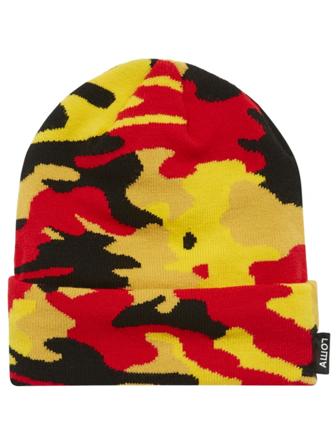 orange camo beanie