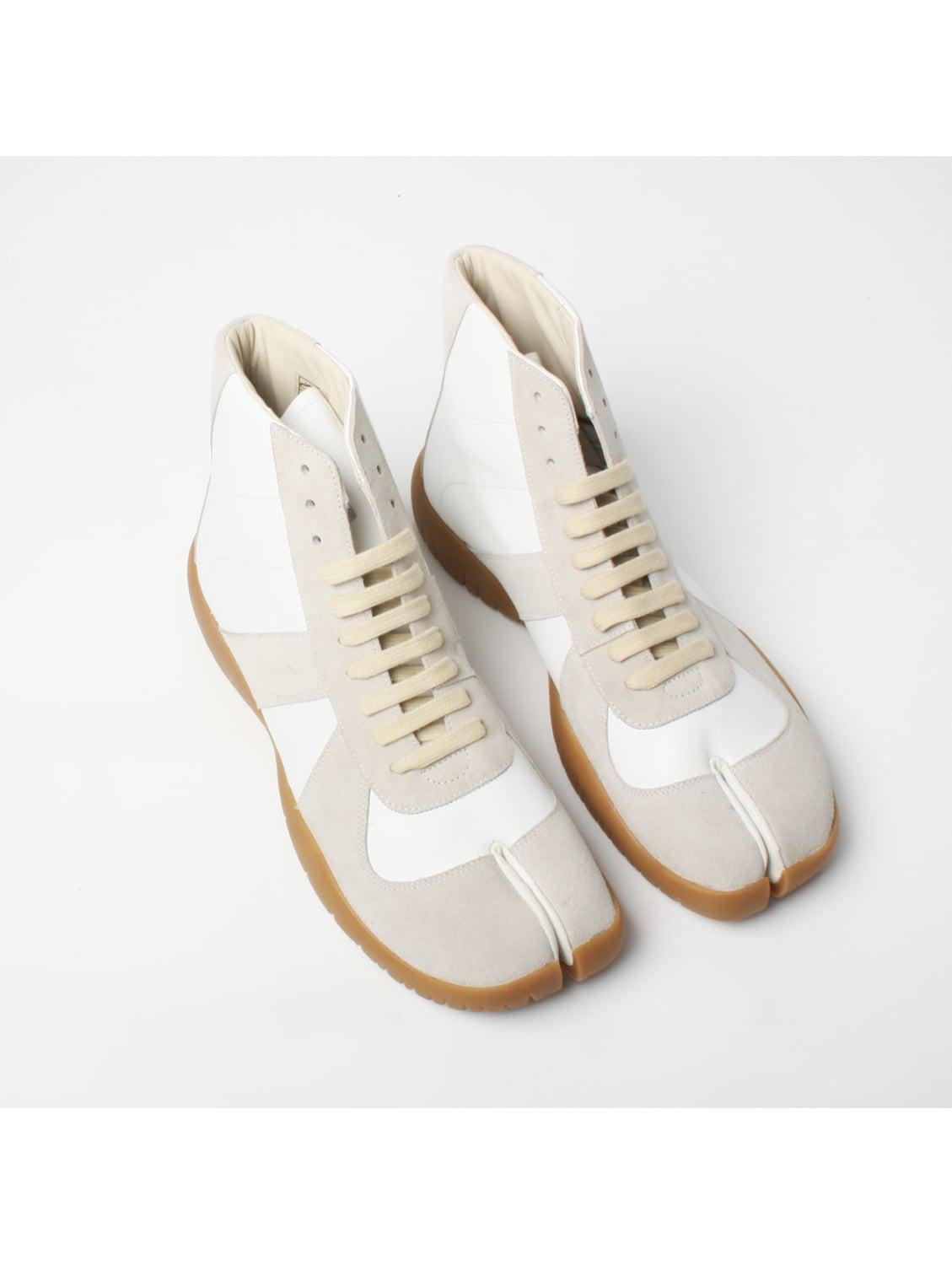 Maison Margiela Leather Men's Tabi Replica Sneaker Boots White for Men