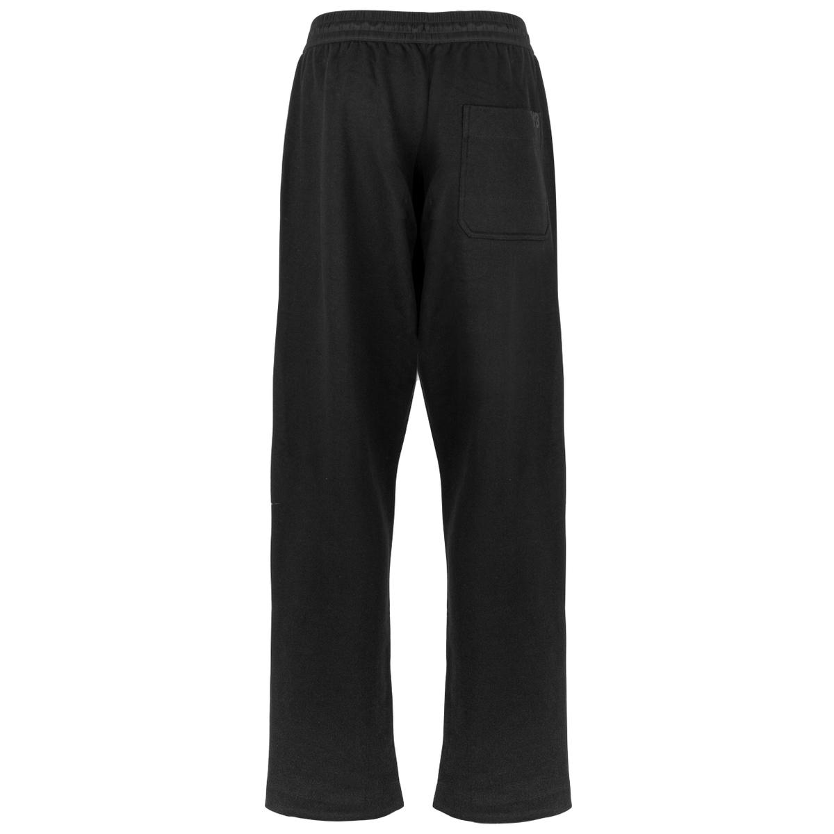 black wide leg track pants