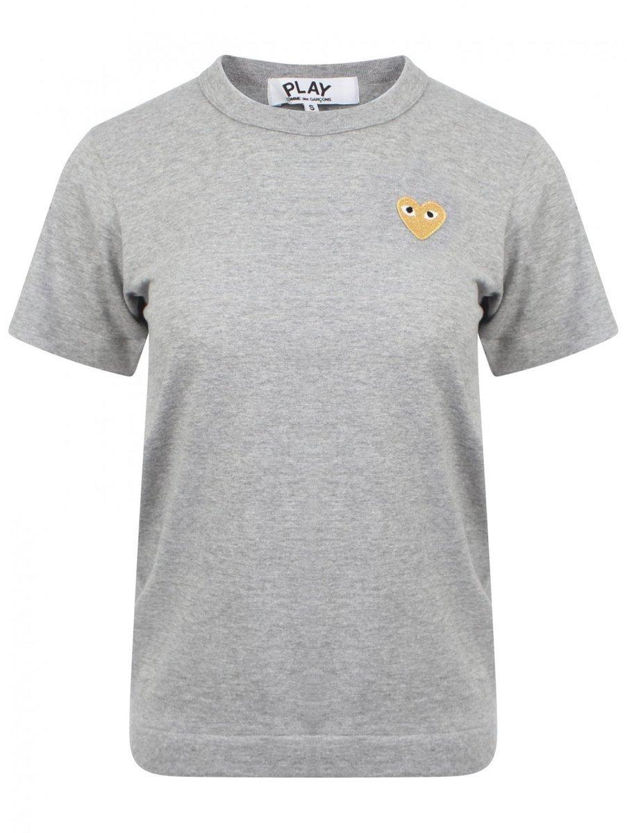 comme des garcons play grey t shirt