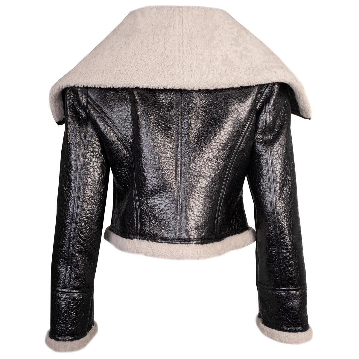 Jean Paul Gaultier The Laminated Jacket In Black /white | Lyst