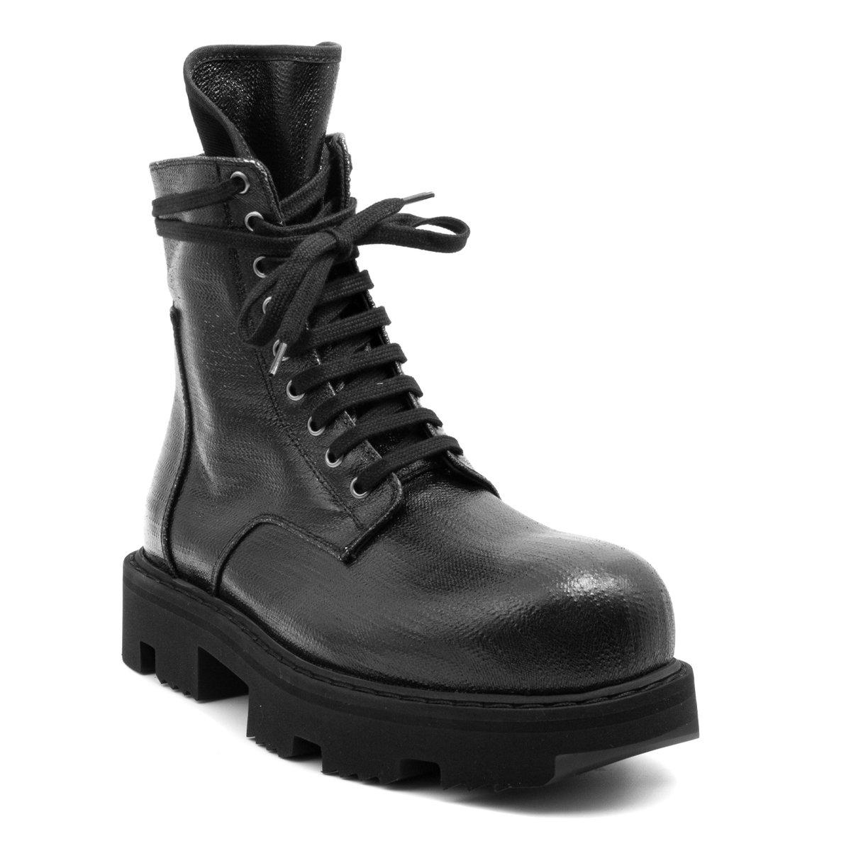 Rick Owens DRKSHDW Army Megatooth Boots in Black for Men | Lyst