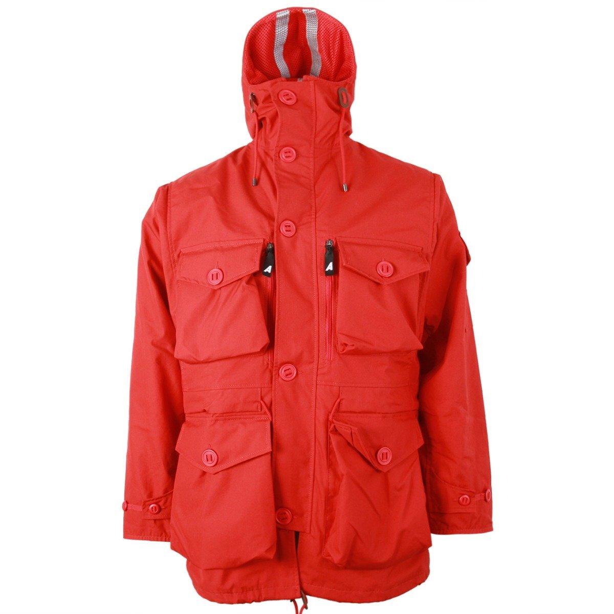 Junya Watanabe Cotton Ark Air Mesh Lined Jacket in Red for Men - Lyst