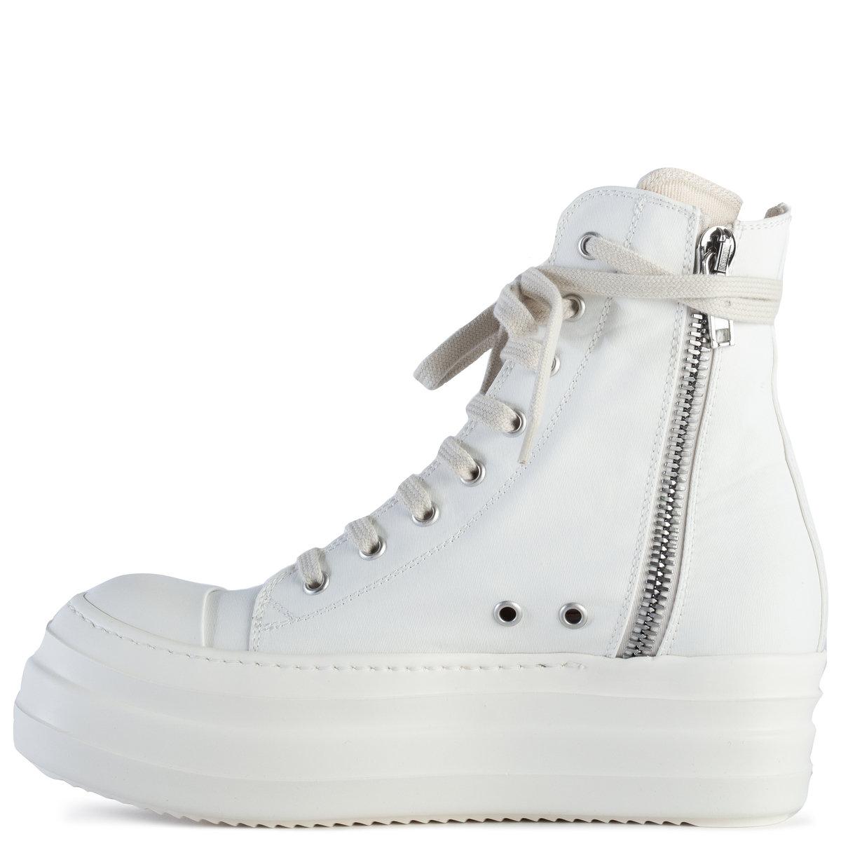 Rick Owens DRKSHDW Double Bumper High Top Sneakers Chalk in White | Lyst