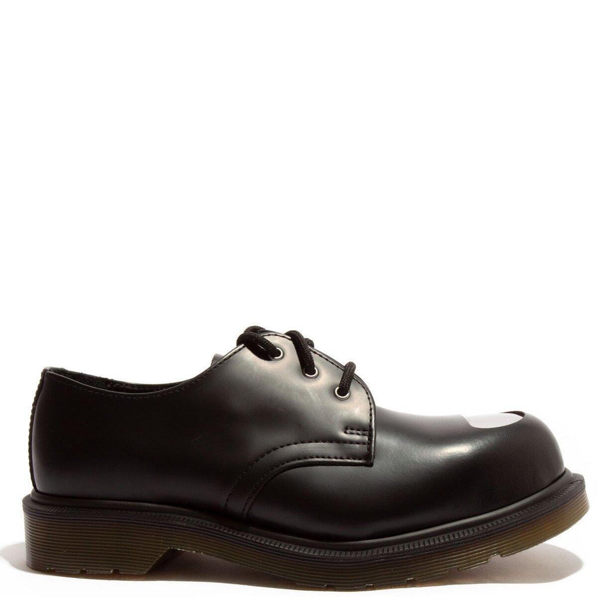 Dr. Martens 1925 Exposed Steel Toe Leather Shoes in Black | Lyst