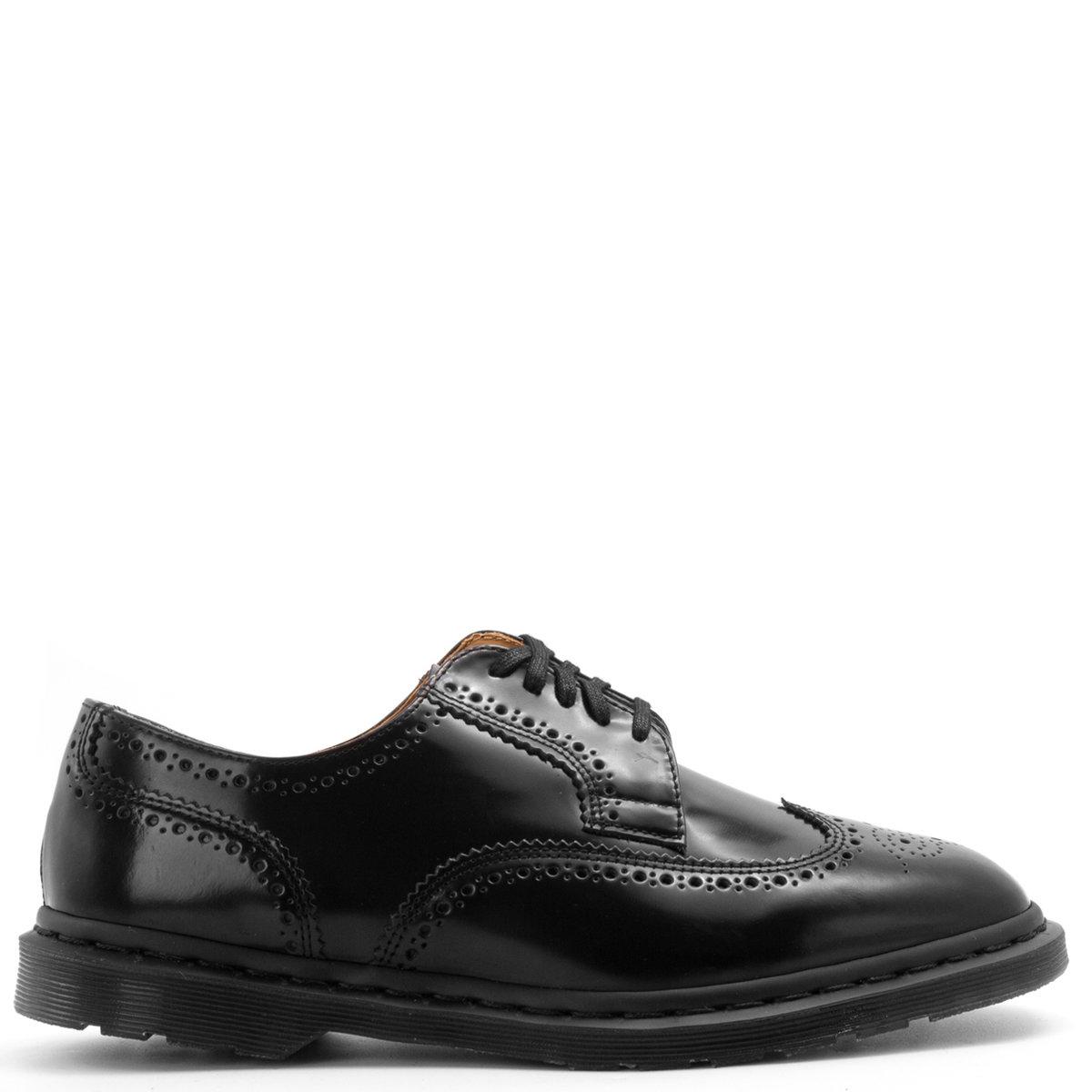 Dr. Martens Kelvin Ii Smooth Leather Brogue Shoes in Black for Men | Lyst UK