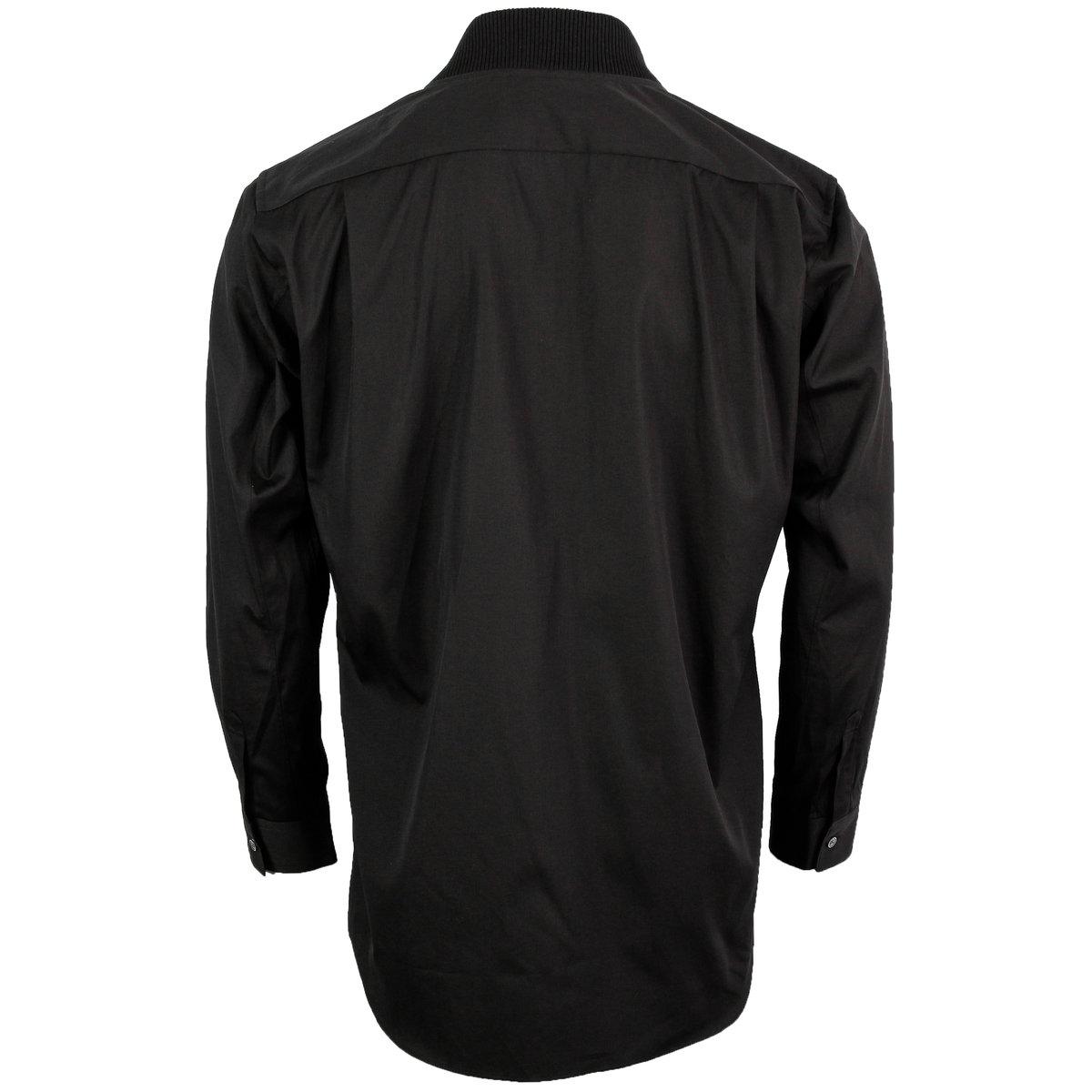 Comme des Garçons Cotton Double Layered Bomber Jacket Shirt in Black ...