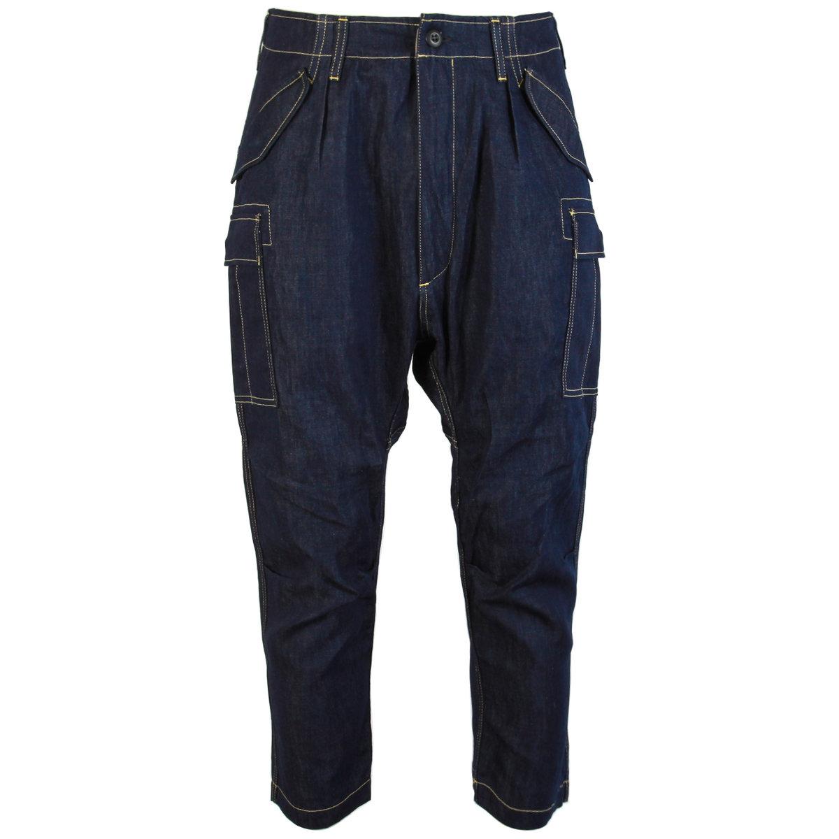 Lyst Junya Watanabe Cropped Denim Cargo Pants in Blue for Men
