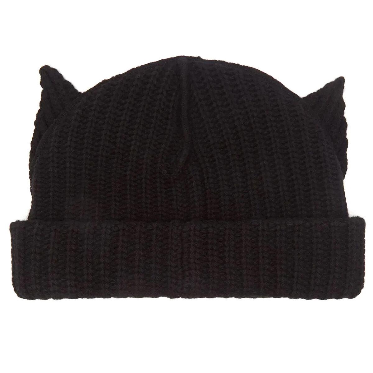 black beanie with ears