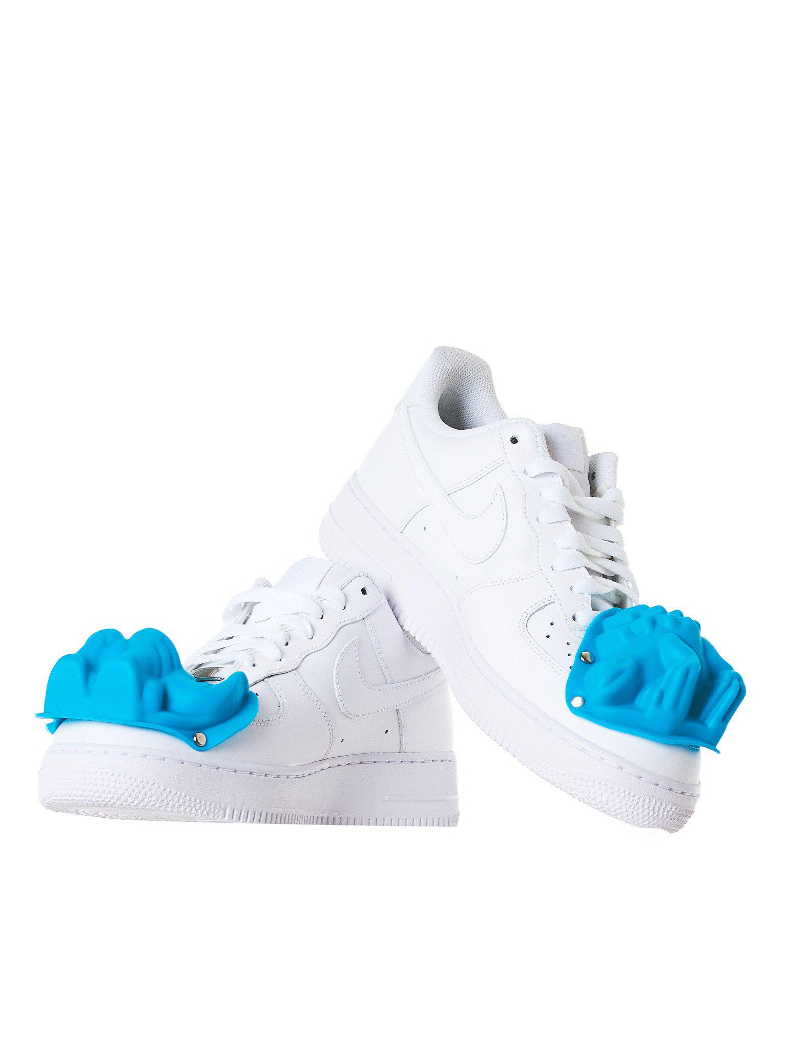 Comme des Garçons Nike Moulded Dinosaur Air Force 1 Sneakers in 2 (Blue