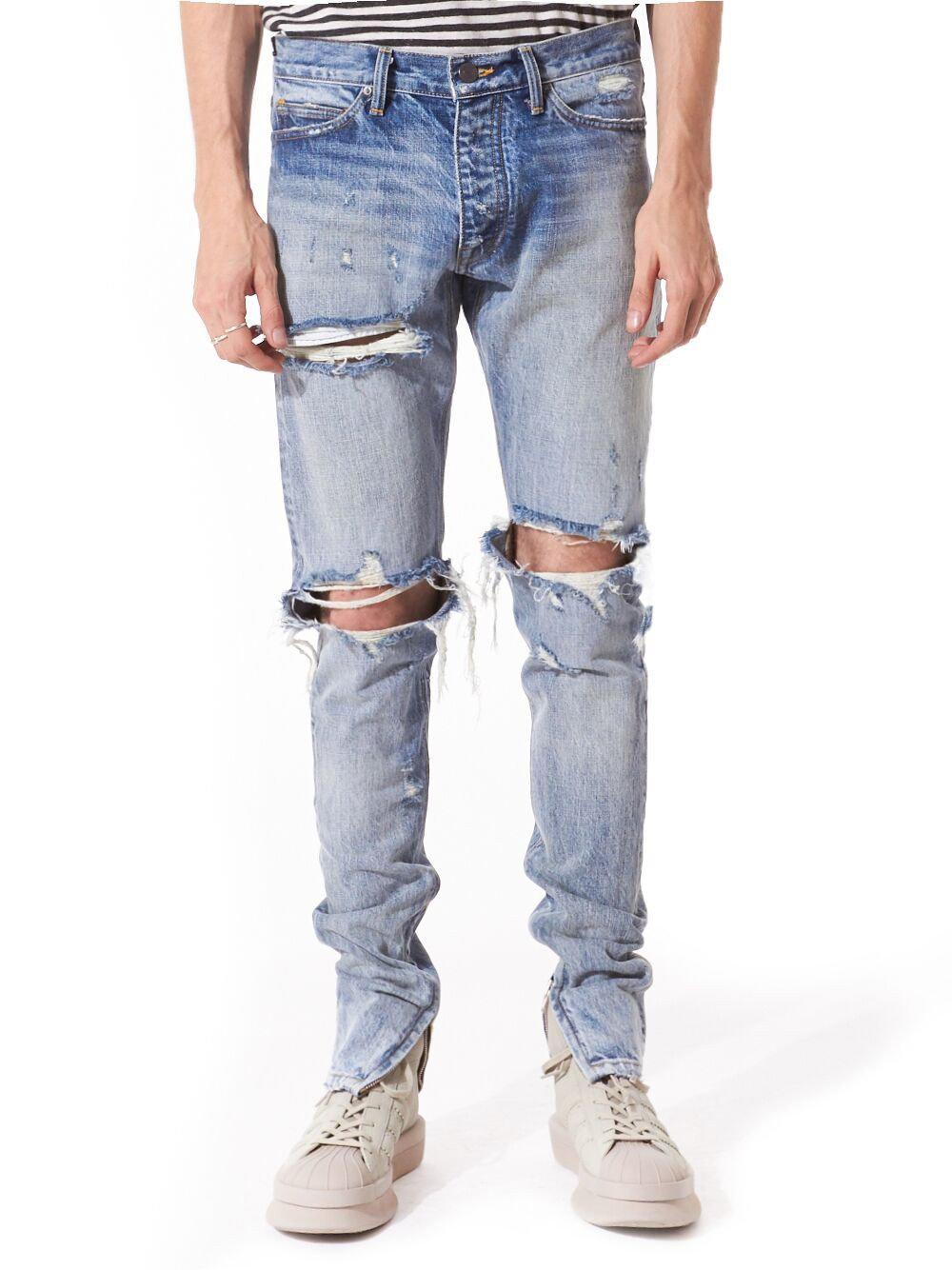 fear of god indigo denim