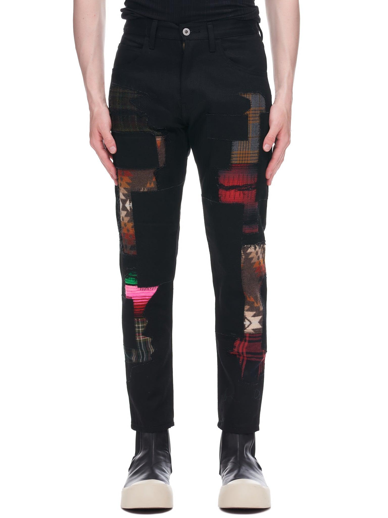 Junya Watanabe Patchwork Jeans in Black for Men Lyst