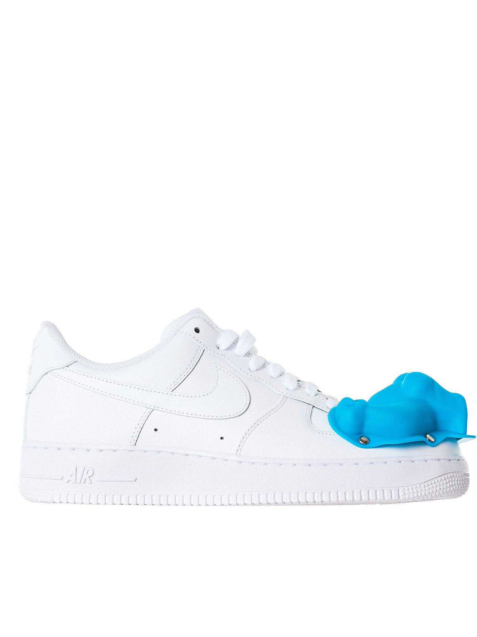 comme des garcons air force 1 blue dinosaur