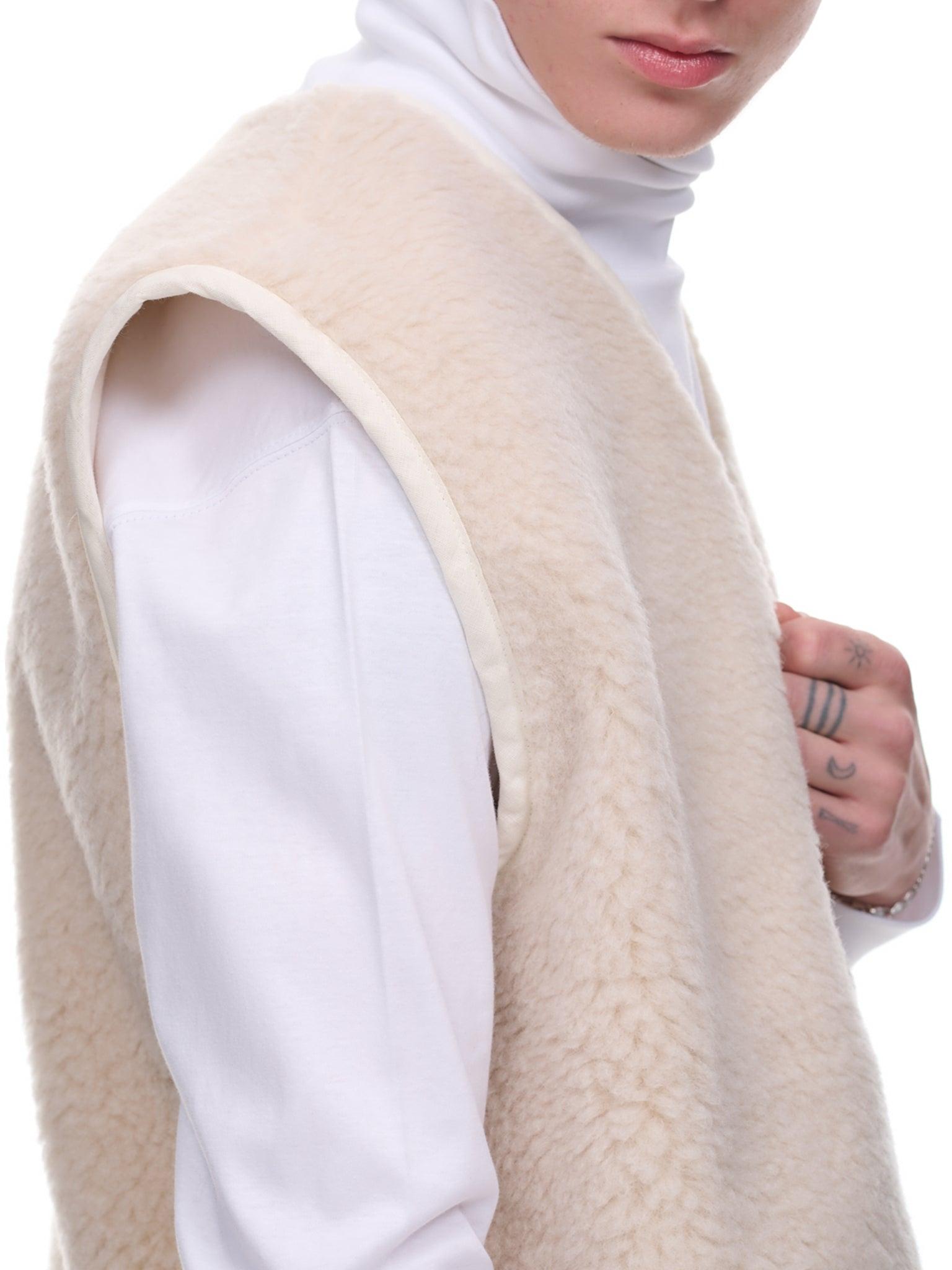Camiel Fortgens Wool Fleece Vest in Natural for Men | Lyst