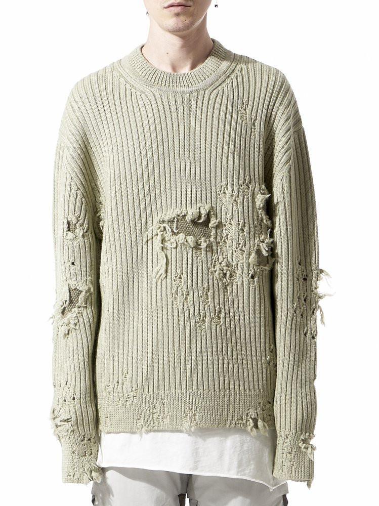Yeezy Distressed Knit Sweater for Men | Lyst