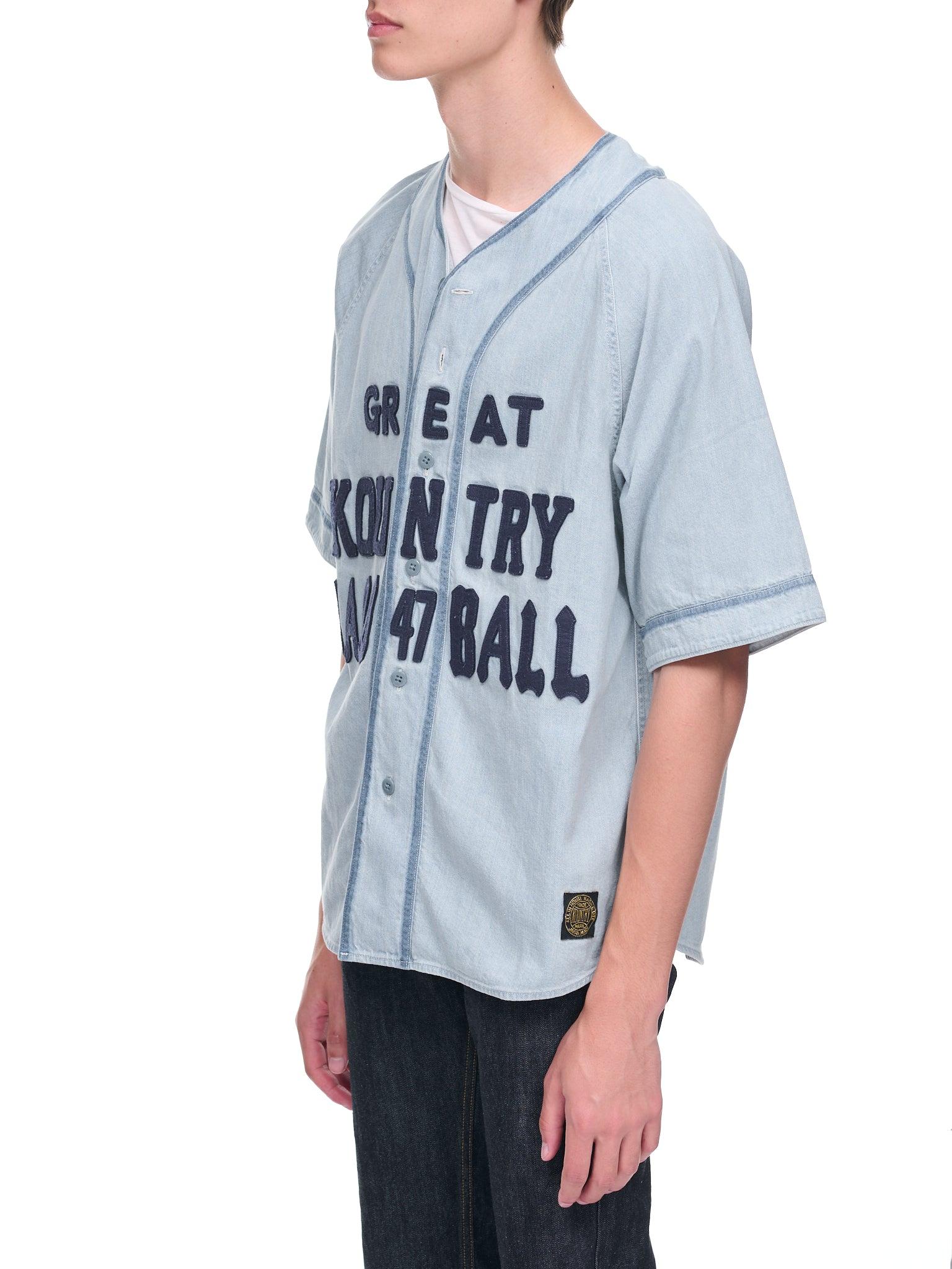 Kapital Great Kountry Baseball Shirt in Blue for Men | Lyst
