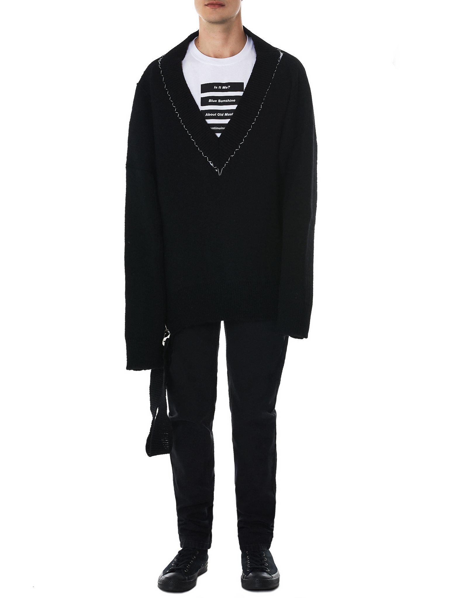 raf simons oversized knit
