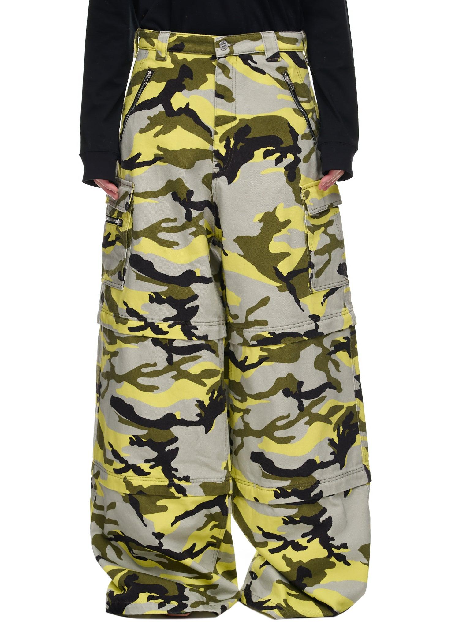 Vetements Neon Camo Big Transformer Pants in Black Lyst